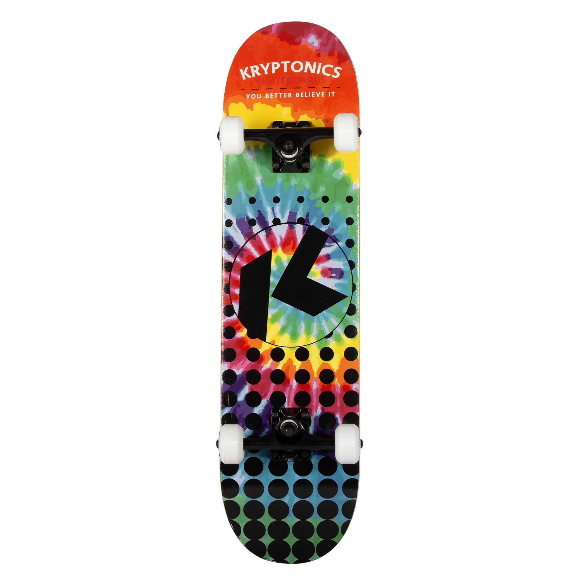 9 Ply Maple 31" Skateboard, Aluminium Trucks, Bearings - Kryptonics