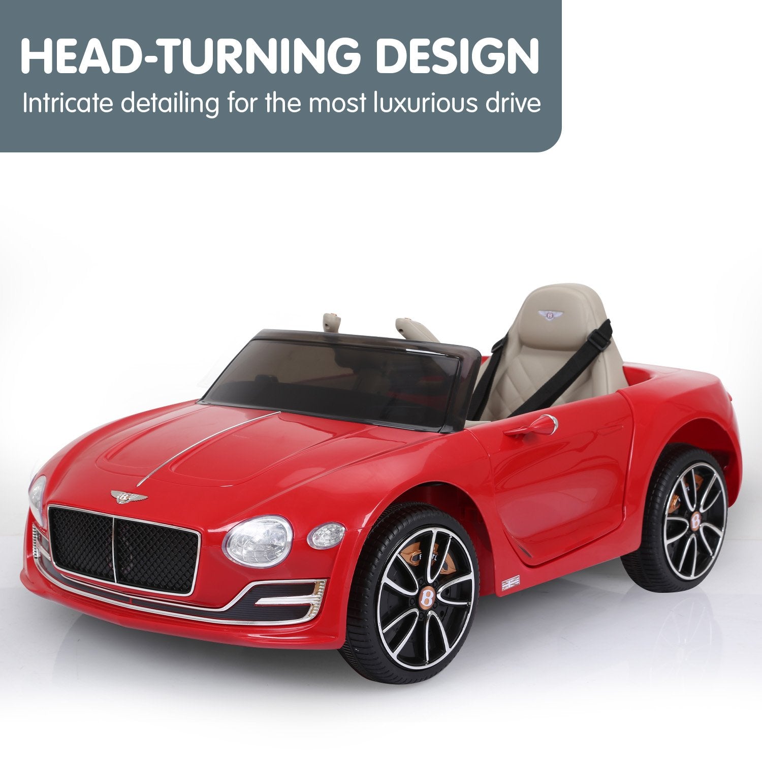 Red Bentley Exp 12 Speed 6E Kids Ride On Electric Car, Remote Control