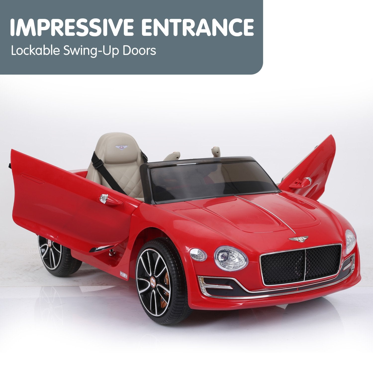 Red Bentley Exp 12 Speed 6E Kids Ride On Electric Car, Remote Control