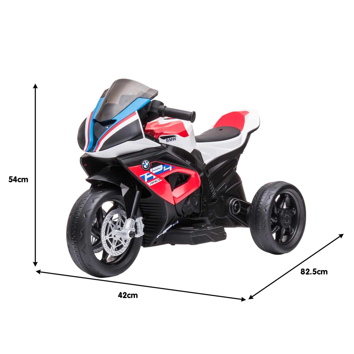 BMW HP4 Kids Ride-On Motorbike, Media Player, Red, Kahuna