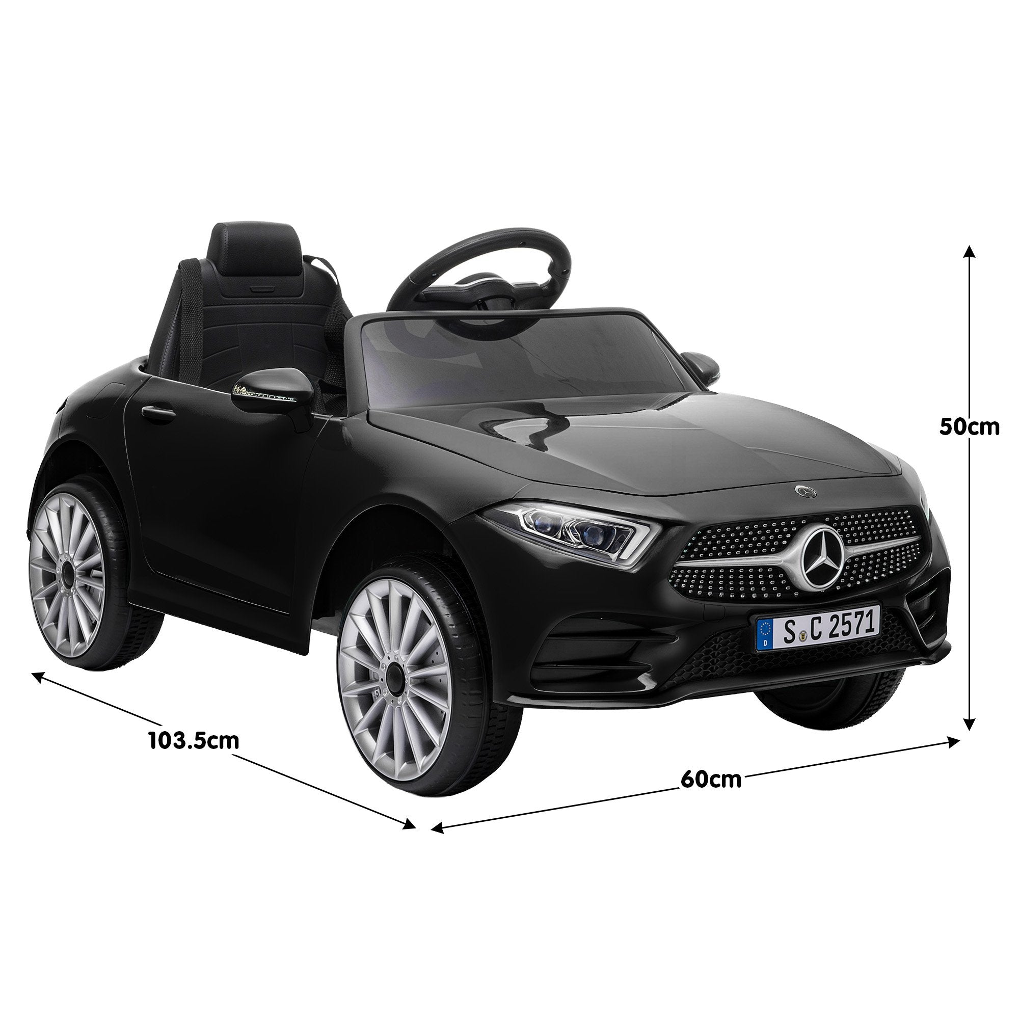 Kahuna Mercedes Benz CLS 350 Kids Electric Ride On Car with Remote Control - Black