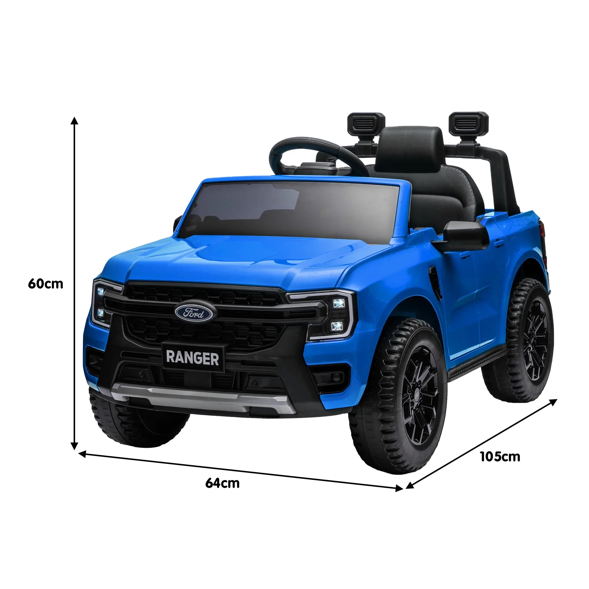 Kahuna Ford Ranger Electric Kids Ride On Car in Blue
