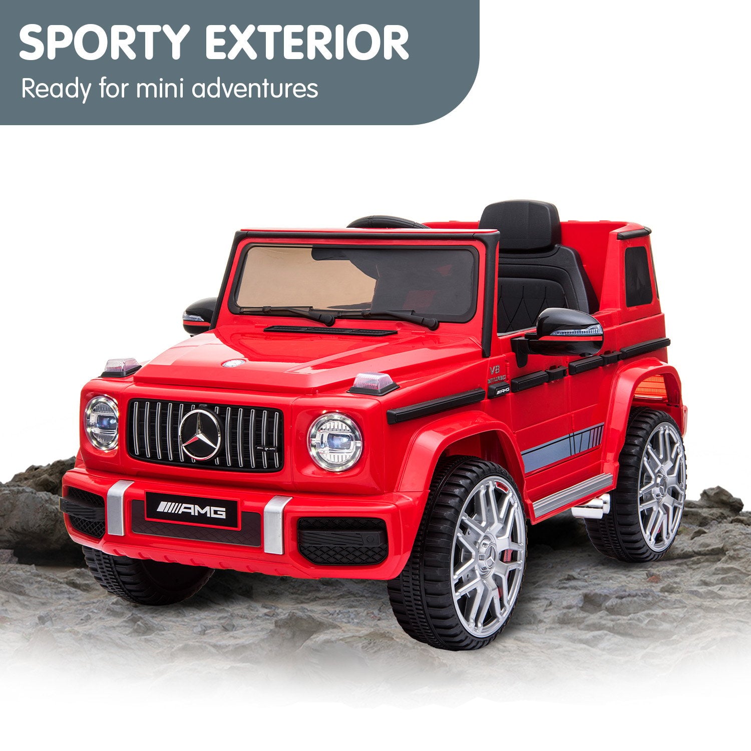 Mercedes Benz AMG G63 Electric Ride On Car with Remote - Red