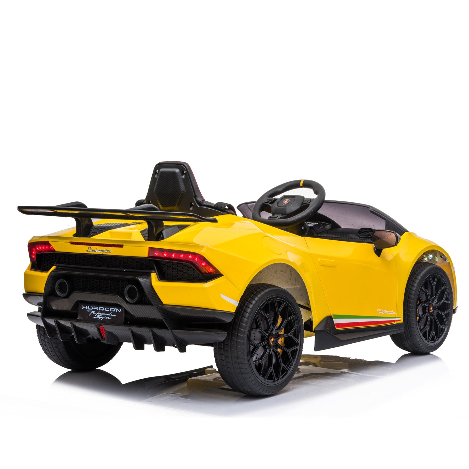 Yellow Lamborghini Kids Electric Ride On Car - Remote Control