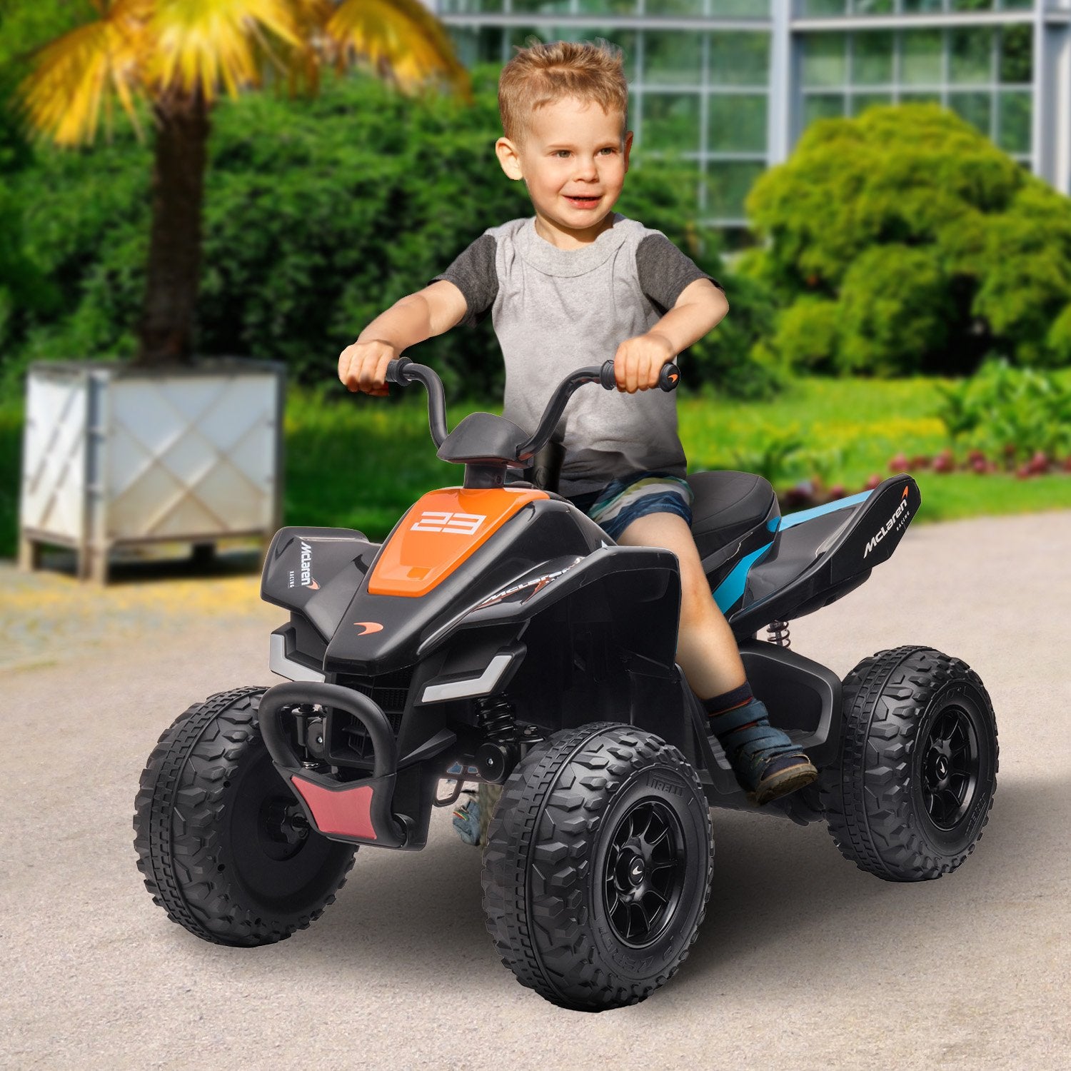 McLaren Licensed Kids Electric Quad Bike with LED Lights