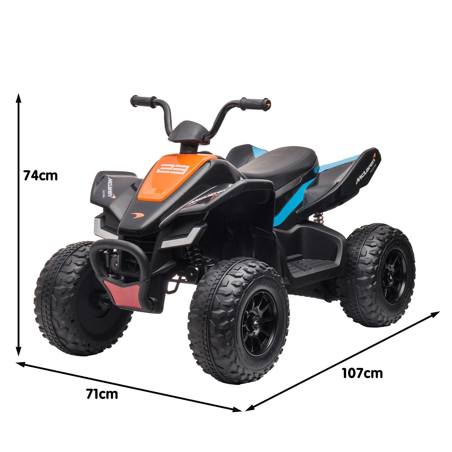 McLaren Licensed Kids Electric Quad Bike with LED Lights