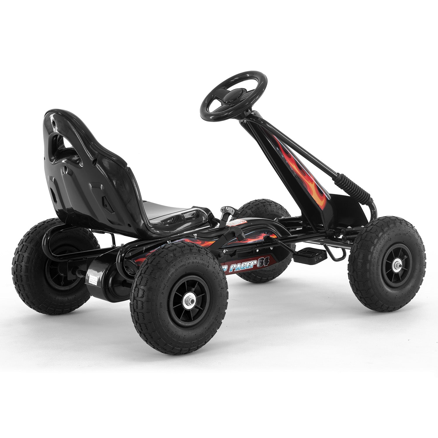 Sturdy Pedal-Powered Kids' Go Kart with Brakes - Kahuna