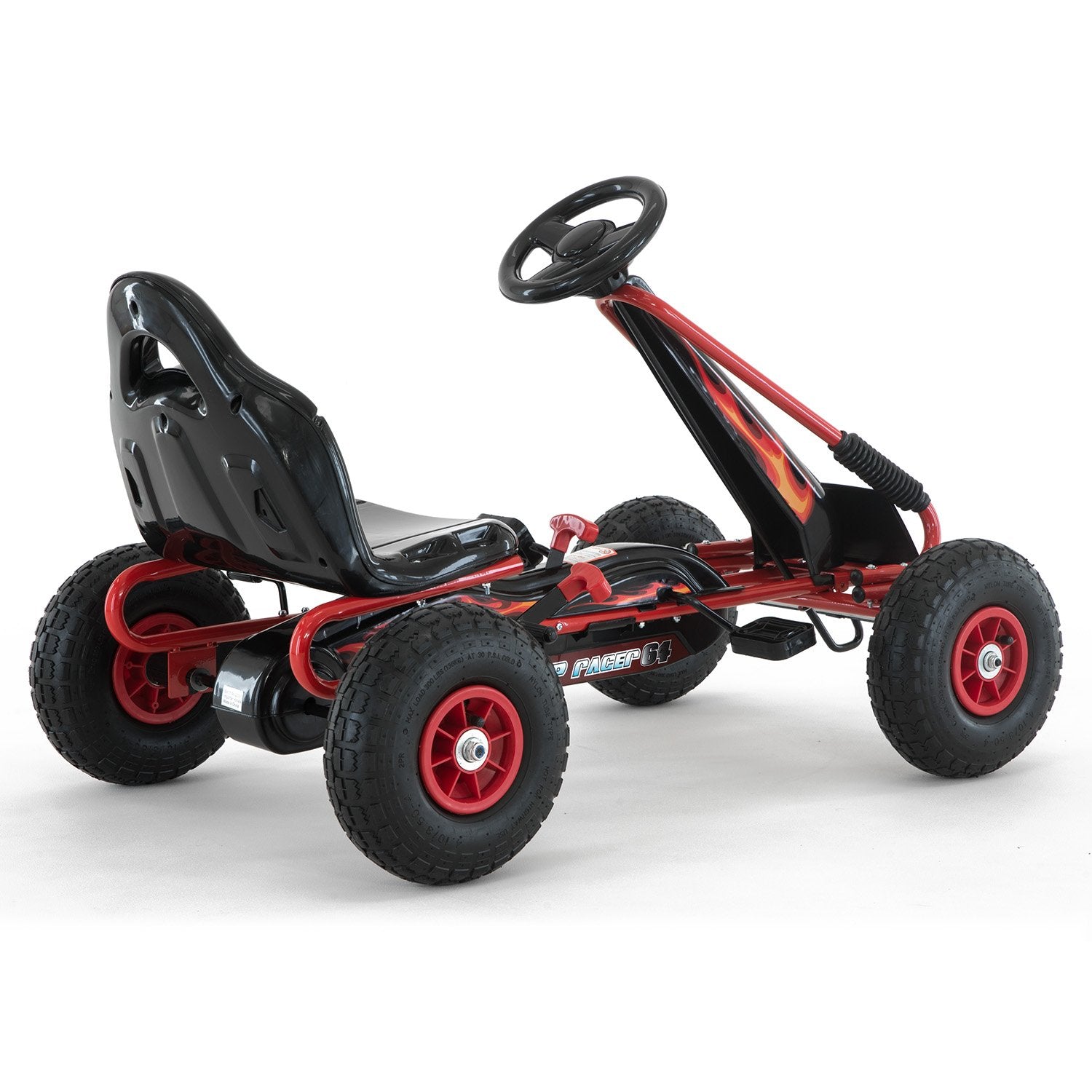 Kids Pedal Go Kart, Built Frame, Rubber Tyres - Kahuna