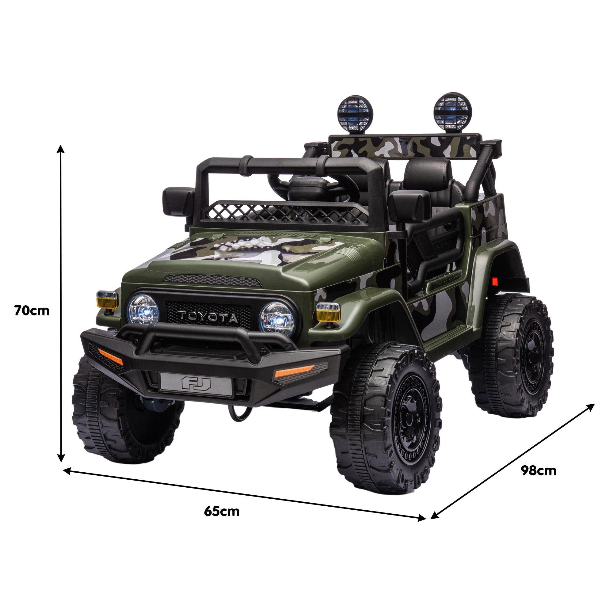 LED Lights Toyota FJ Cruiser Kids Electric Ride On Car