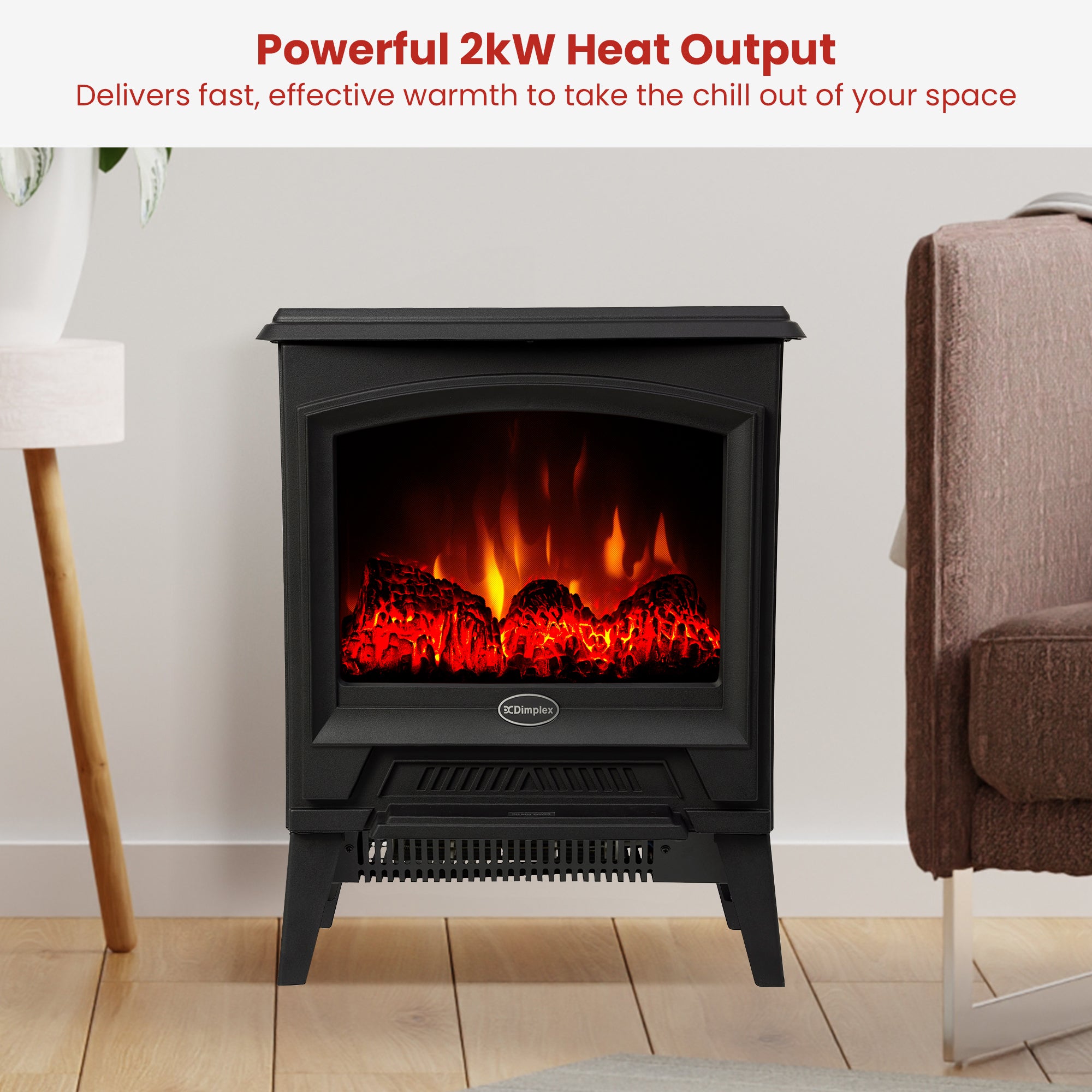 Dimplex 2kW Casper Optiflame Portable Electric Stove