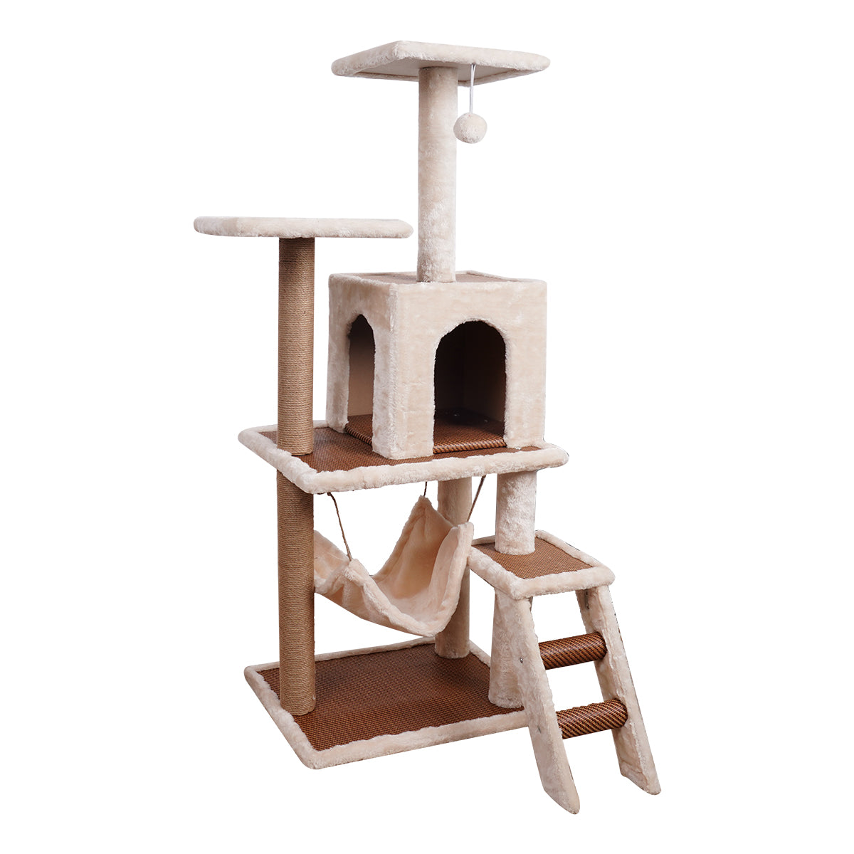 Eco-friendly Cat Tree with Scratching Post & Hammock - Furtastic