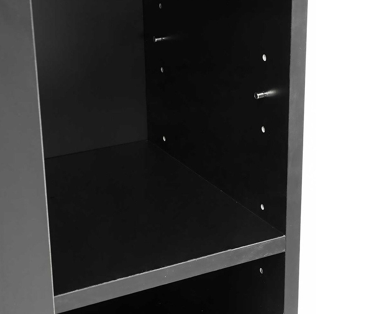 Sleek 21-Pair Shoe Cabinet with Adjustable Shelves, Black