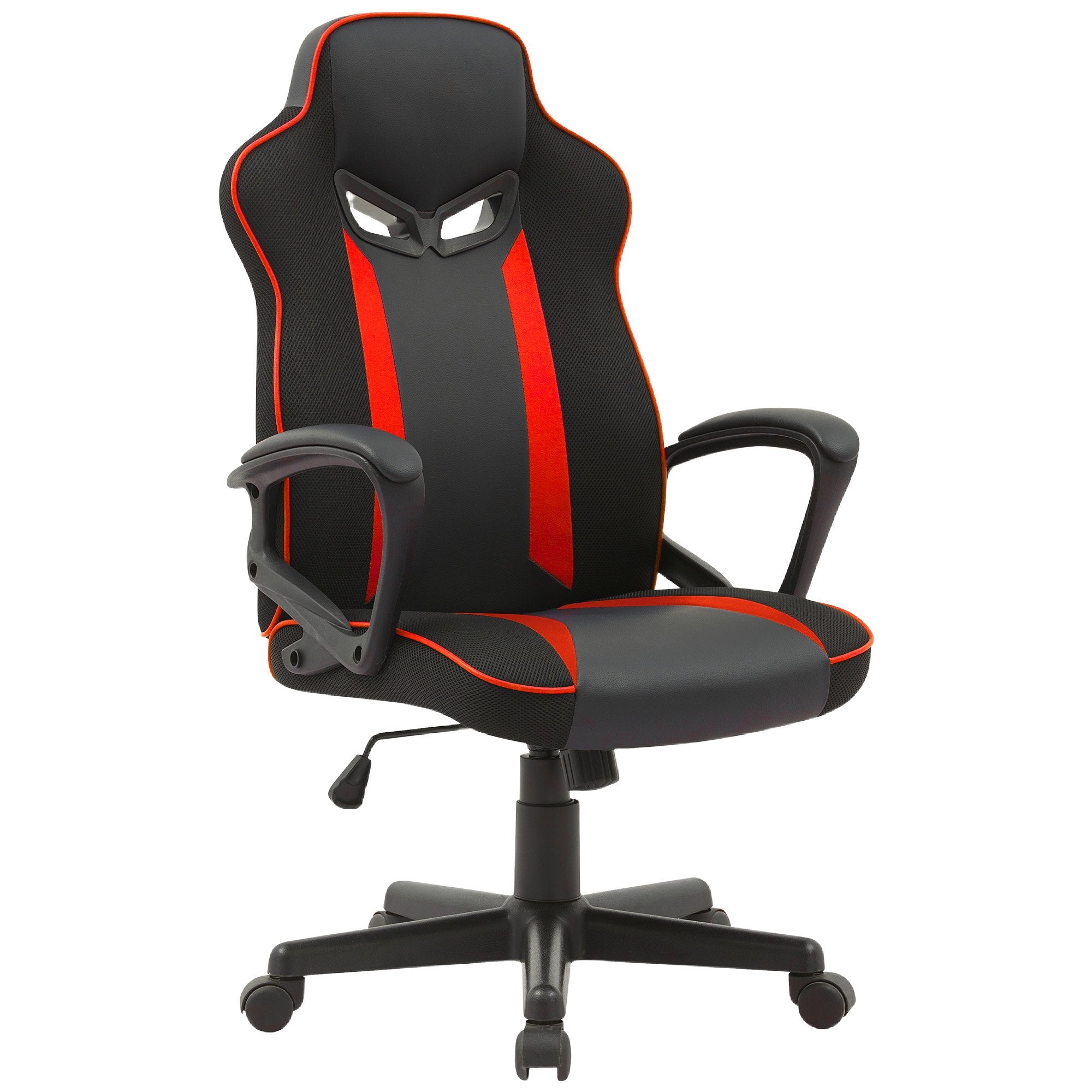 Fayzo Racing Reclining Gaming Office Chair Black Red Adjustable Mesh