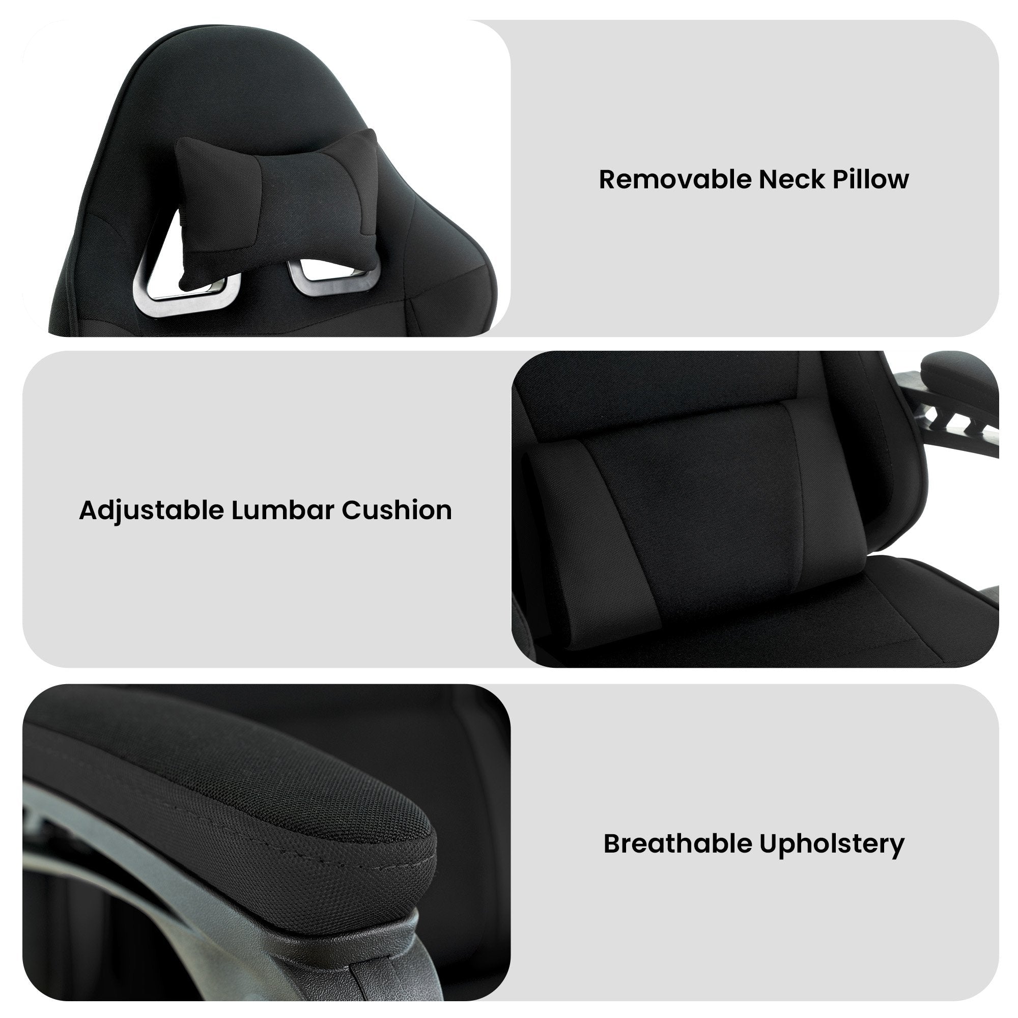 Antre Kids Gaming Chair Black Adjustable Ergonomic Racing Style