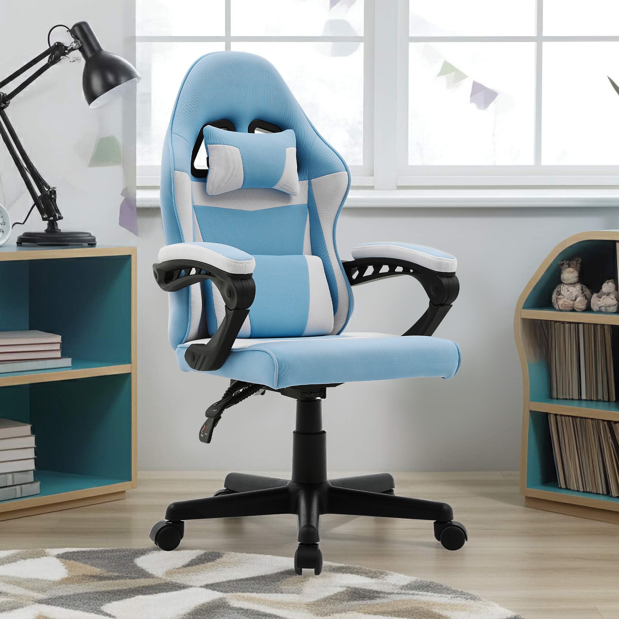 Antre Kids Gaming Chair Adjustable Black White