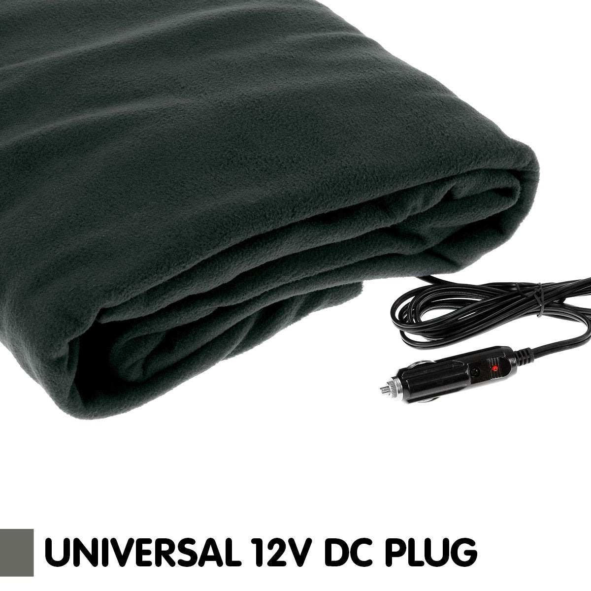 12V Heated Car Blanket, Polyester Fleece, 150x110cm - Laura Hill