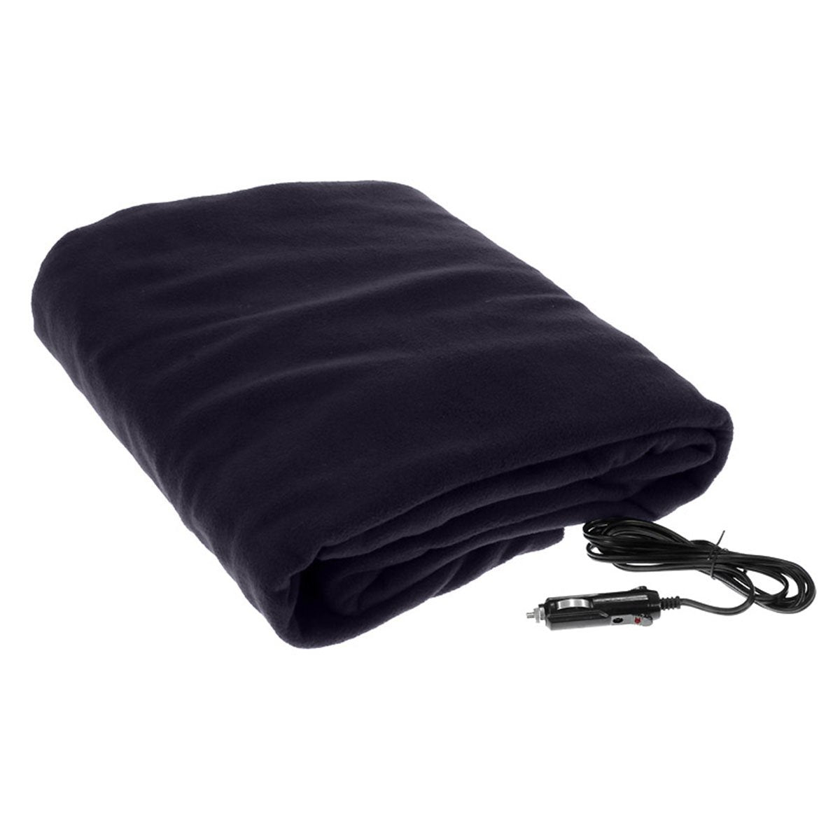 Heated Electric Car Blanket, Poly Fleece, 150x110cm, 12V, Blue - Laura Hill