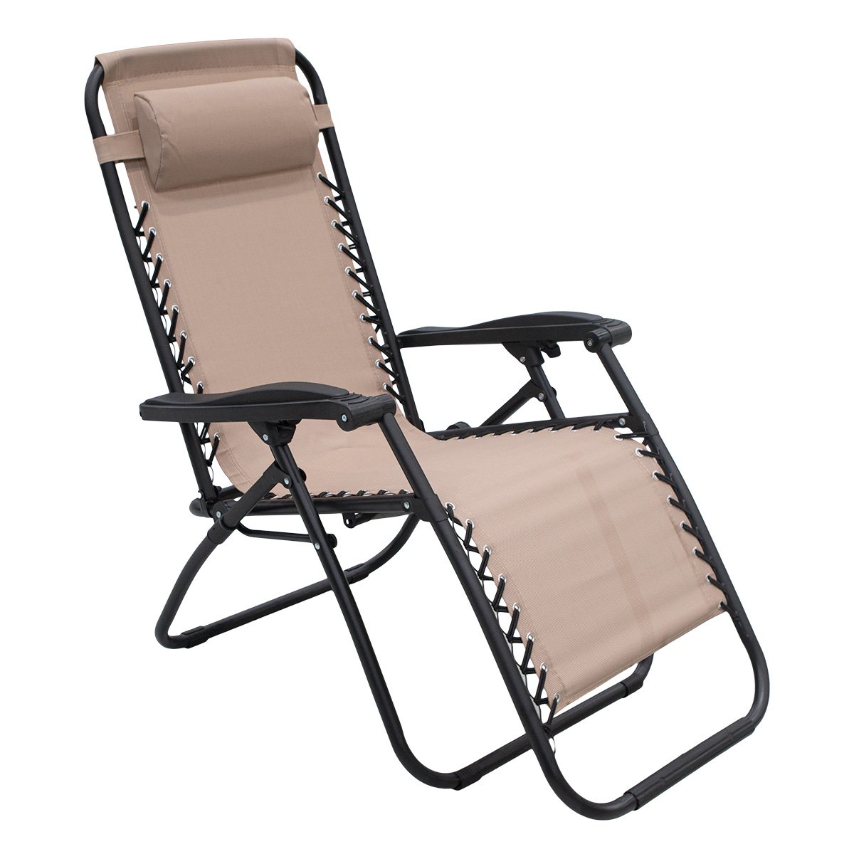 Padded Zero Gravity Reclining Beach Chair, Foldable - Wallaroo