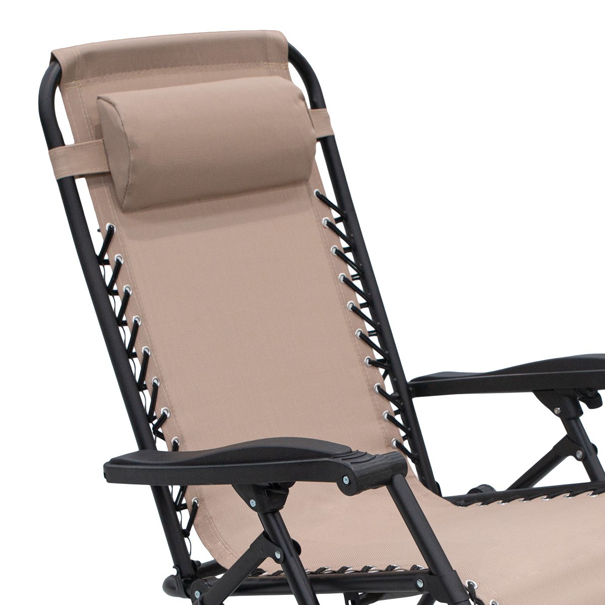 Padded Zero Gravity Reclining Beach Chair, Foldable - Wallaroo