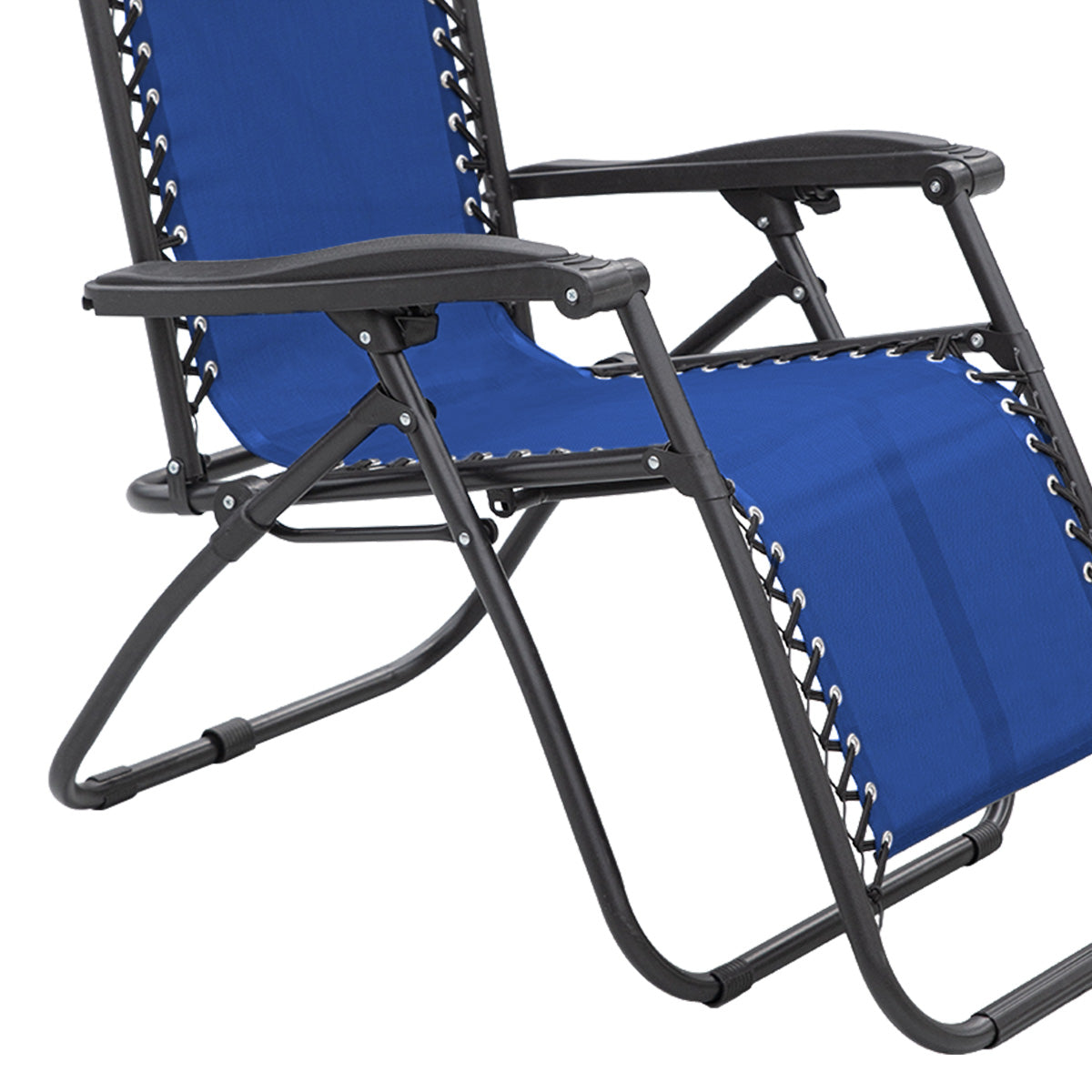 Grey Zero Gravity Reclining Beach Chair, Padded, Folding