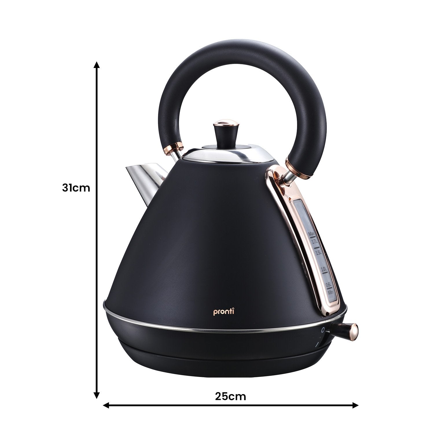 4-Slice Toaster, Espresso Machine, Kettle Set - Pronti