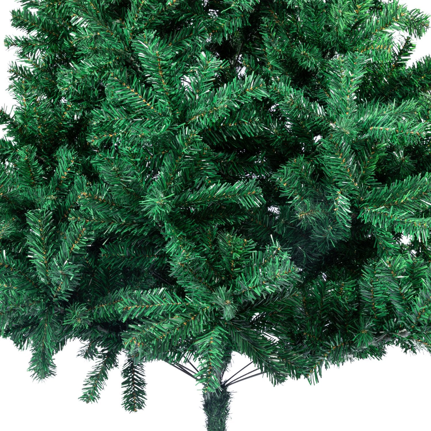 2.1m Realistic Green Christmas Tree with 1200 Tips, Sturdy Metal Stand