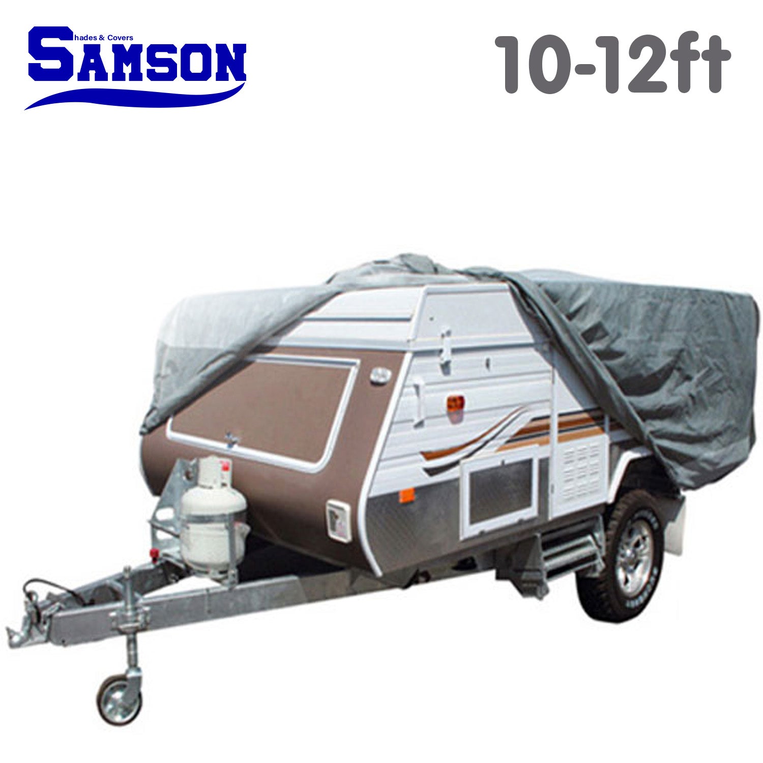 Heavy Duty Waterproof Camper Trailer Cover 10-12ft Samson