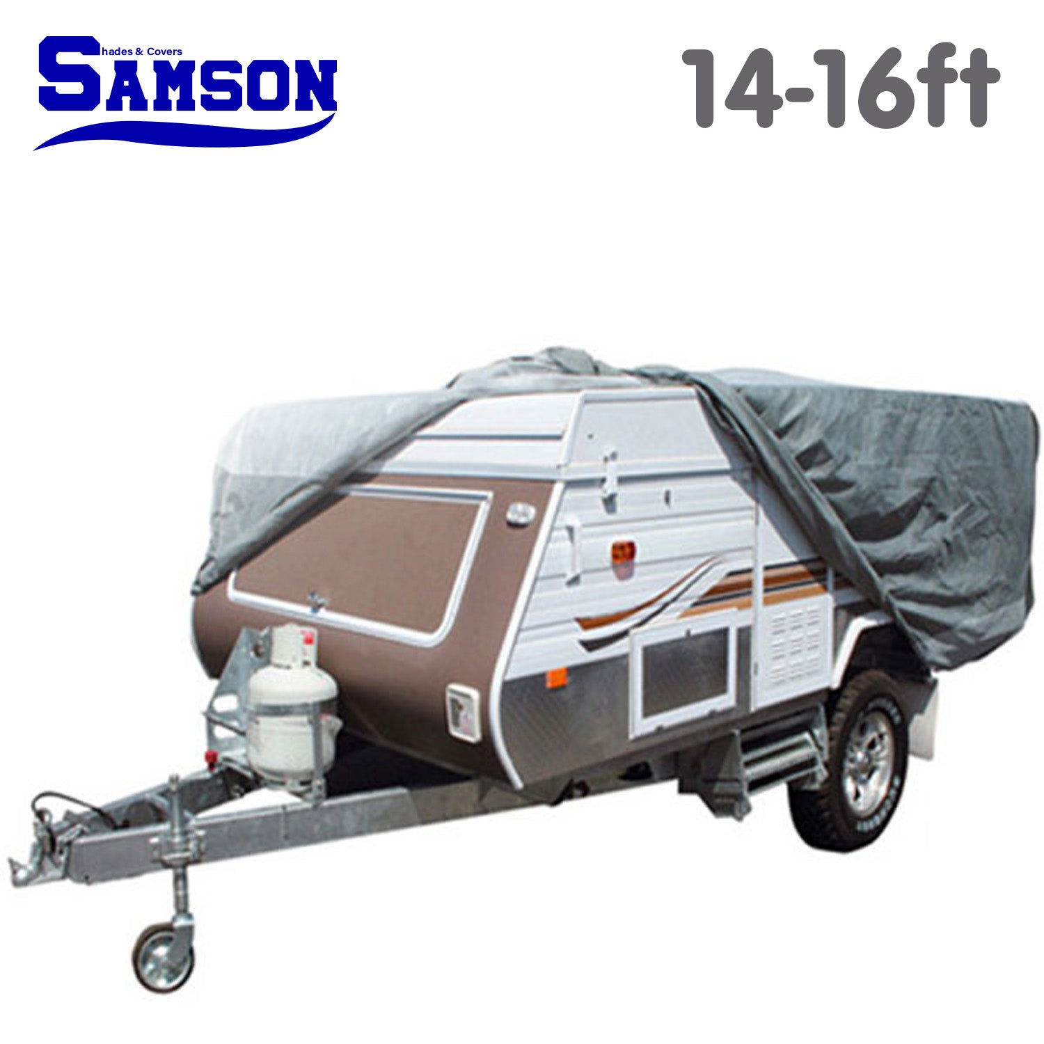 Heavy Duty Waterproof Trailer Camper Cover 14-16ft