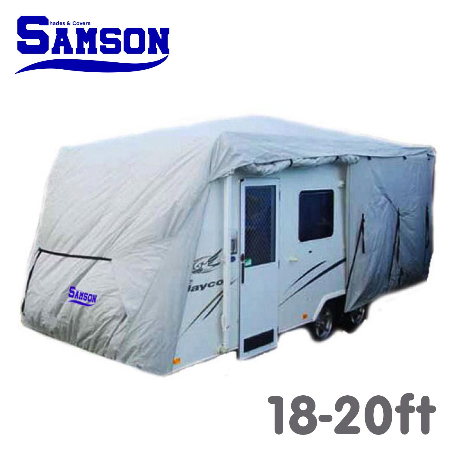 Heavy Duty Caravan Cover 18-20ft, Waterproof, UV Treated - Samson