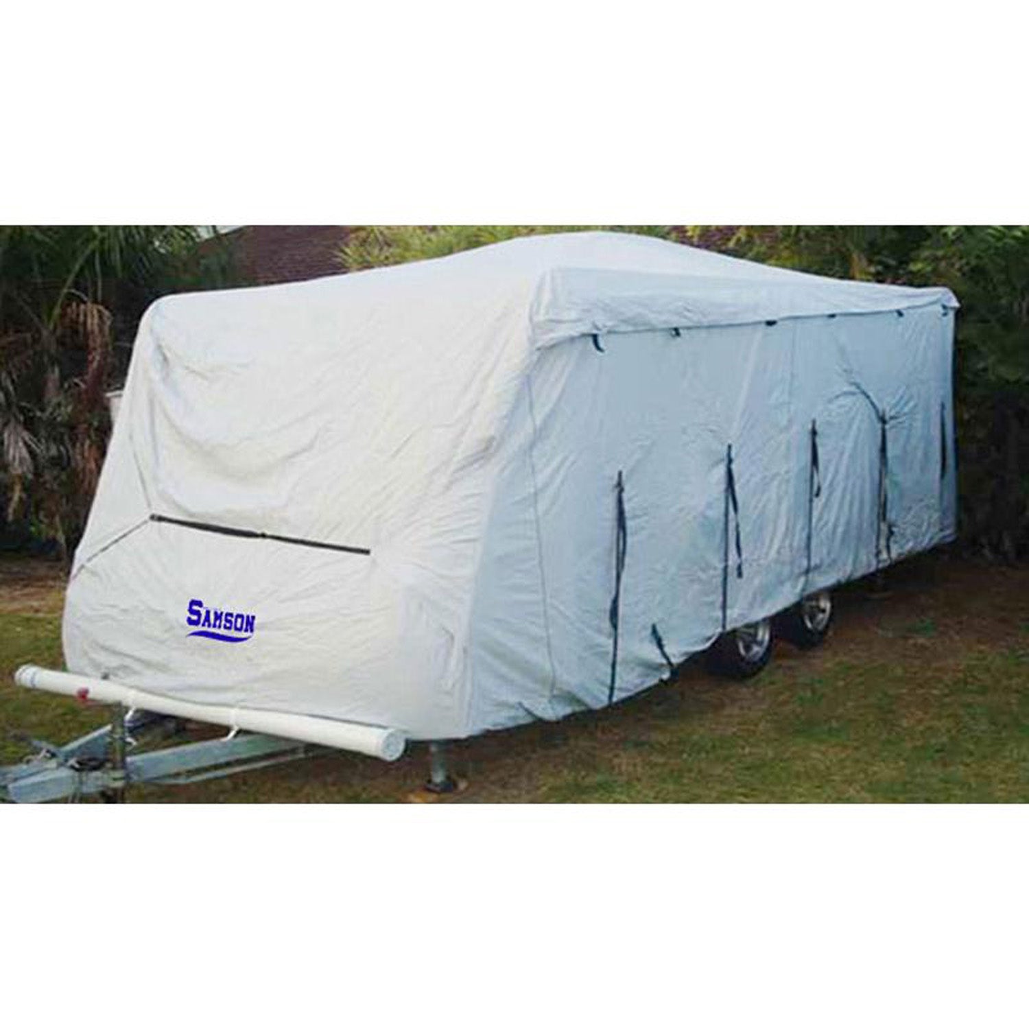 Heavy Duty Waterproof Caravan Cover 22-24ft, Triple Zip