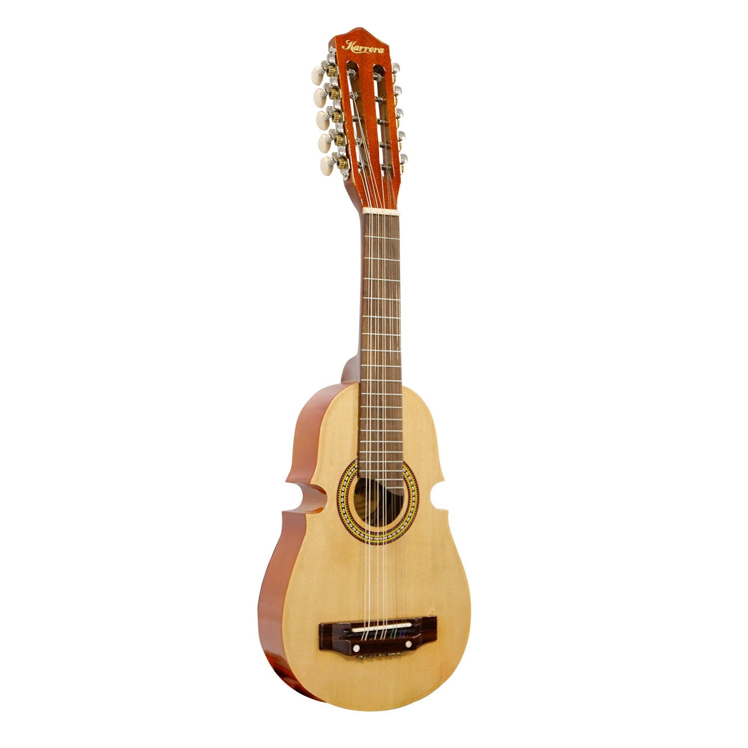 High-Gloss Wood Cuatro Guitar, 25in, Geared Tuners - Karrera
