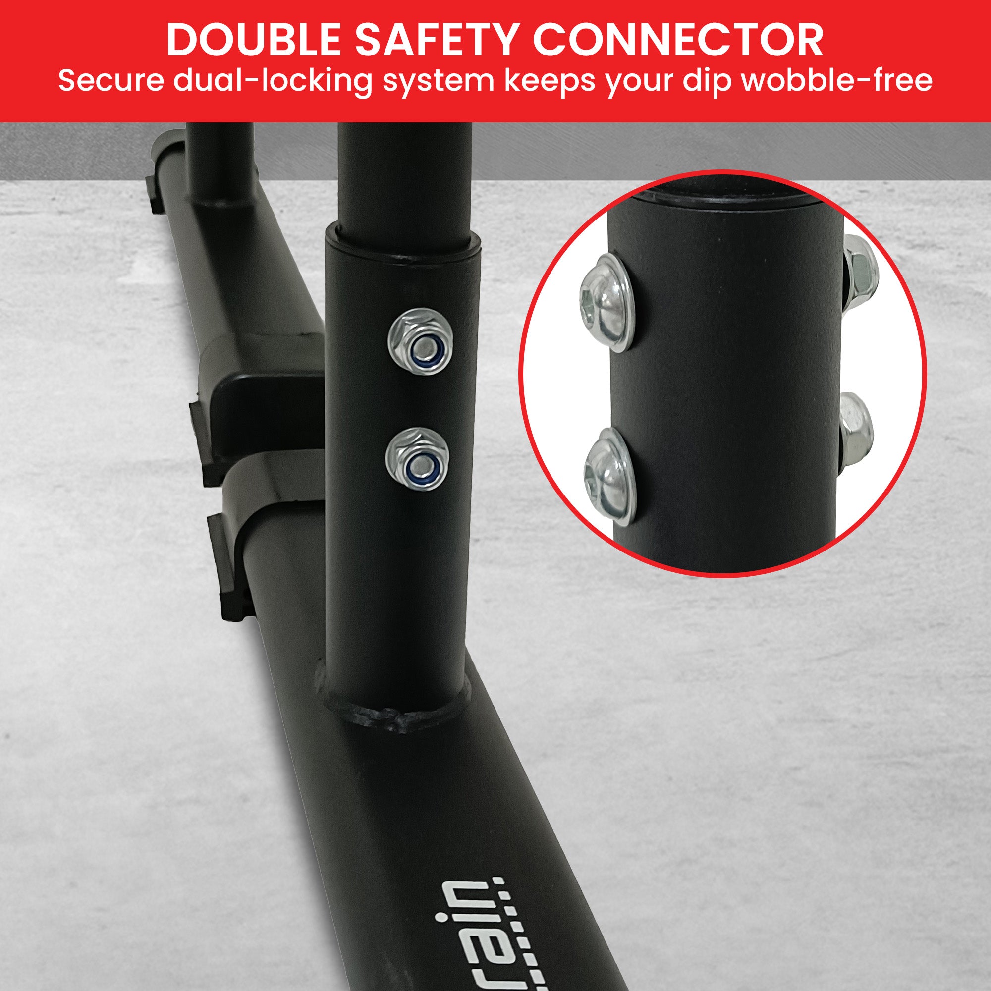 Powertrain Dip Bars Pair Load Capacity 200kg Separated Type Push-up Bars