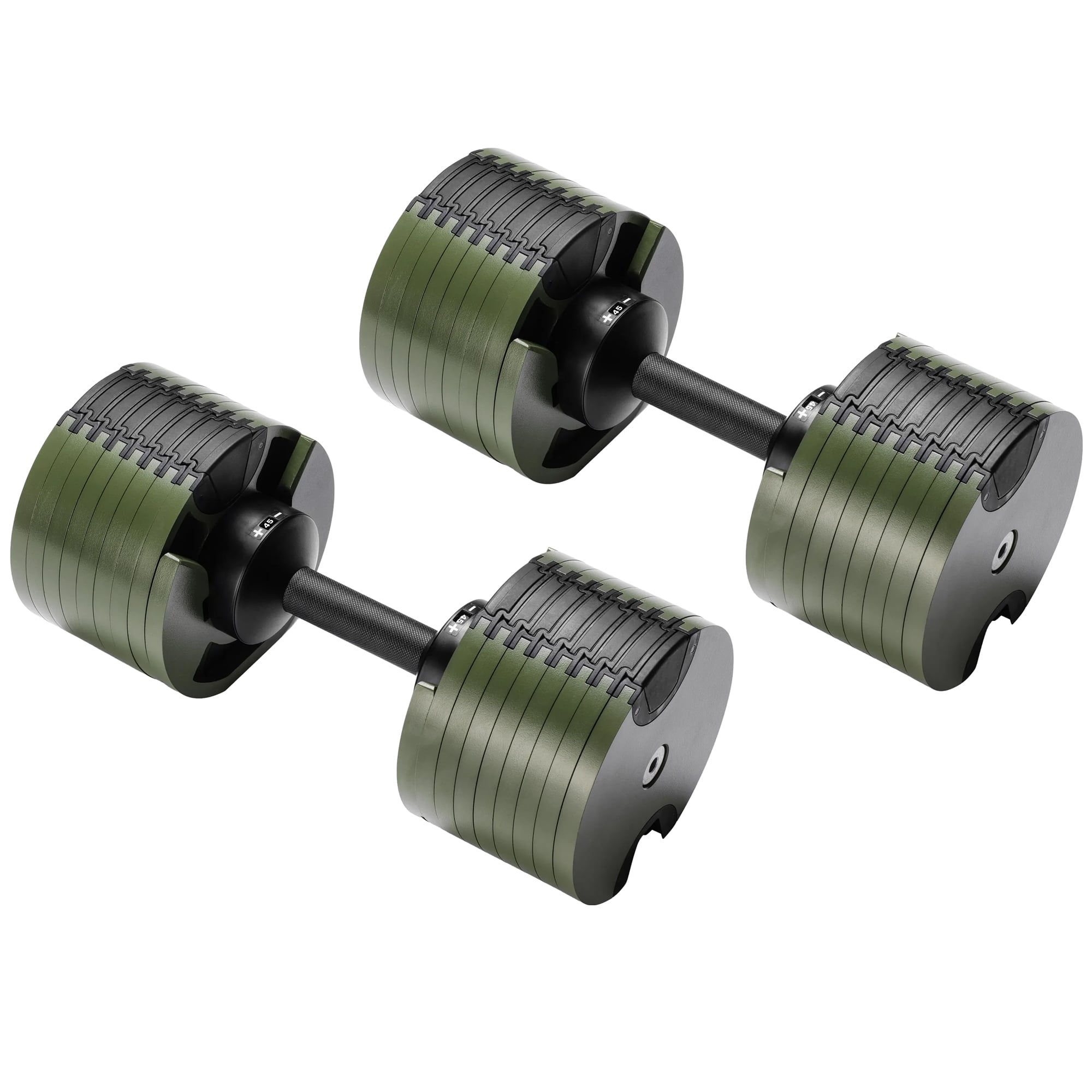Powertrain Eon Dial-Up 90KG Adjustable Dumbbells Pair - Green
