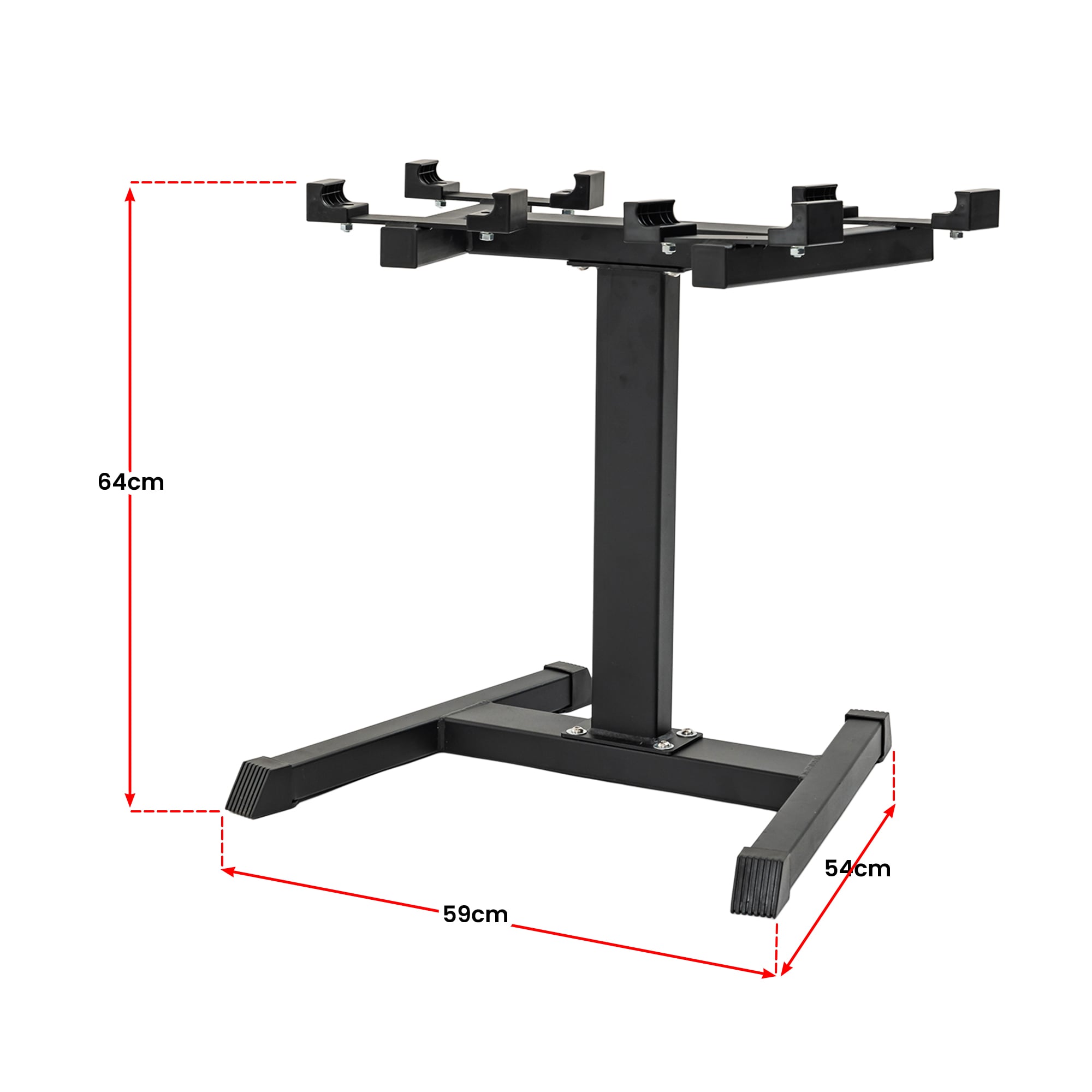 Powertrain Eon Dial-Up 90KG Adjustable Dumbbells Pair with Stand - Green