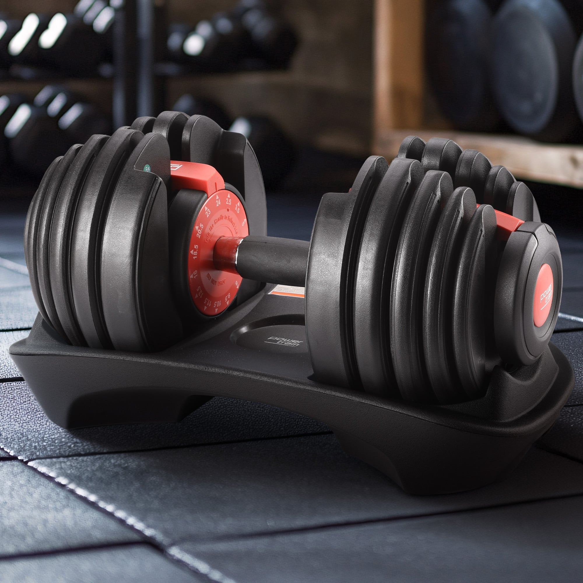 Powertrain 24kg Adjustable Dumbbell Ergonomic Design