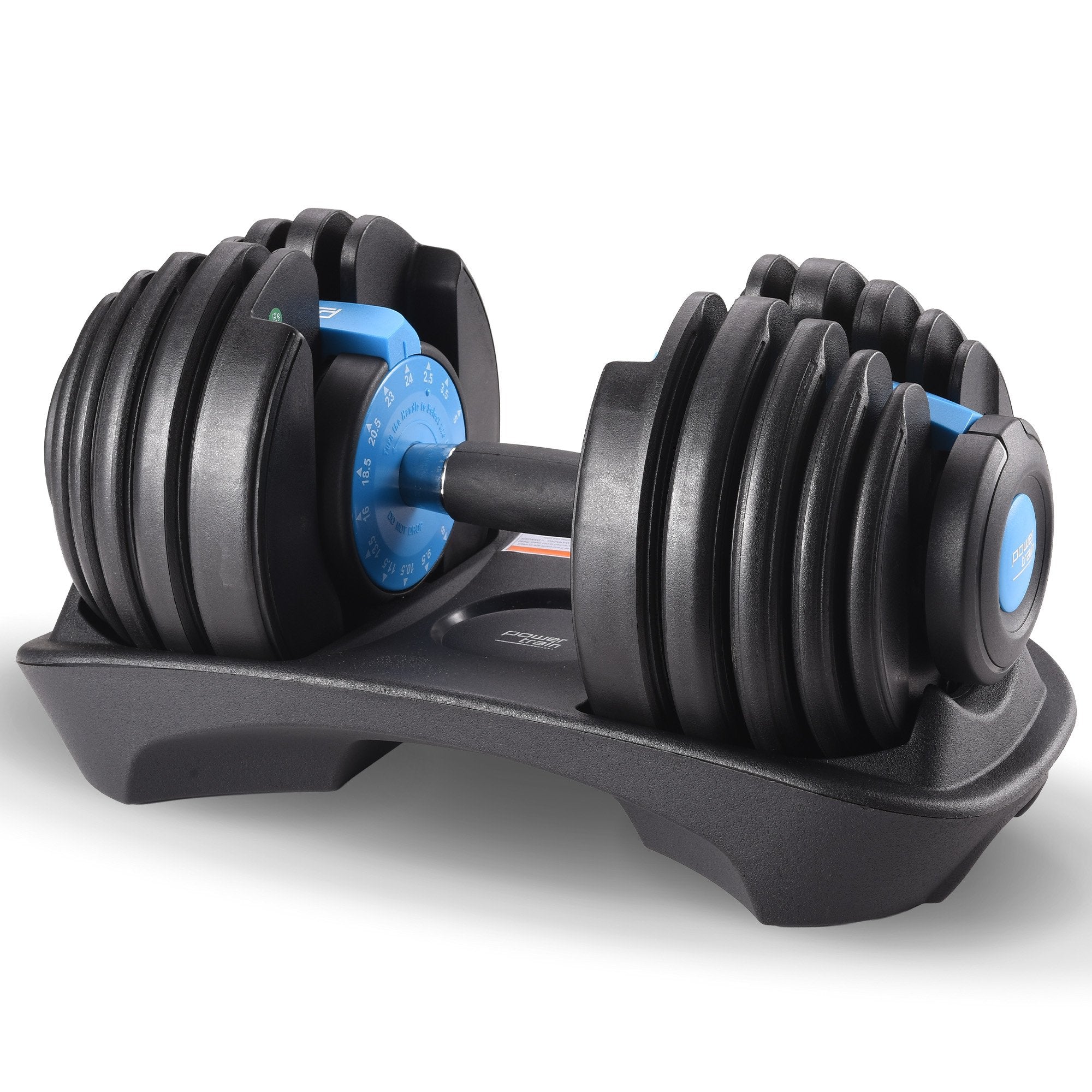 Powertrain 24kg Adjustable Dumbbell Home Gym Blue