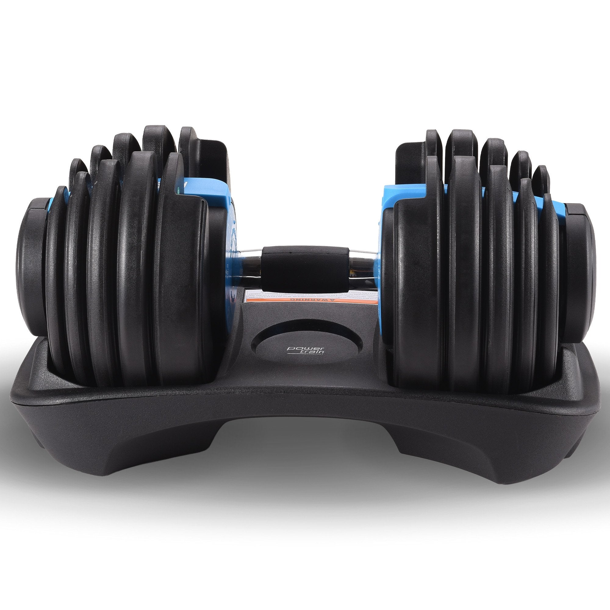 Powertrain 24kg Adjustable Dumbbell Home Gym Blue