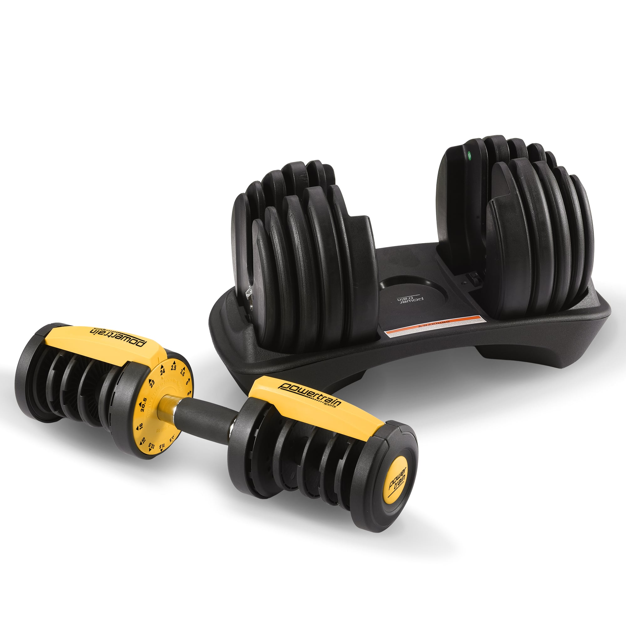 Powertrain 24KG Adjustable Dumbbell Home Gym Gold