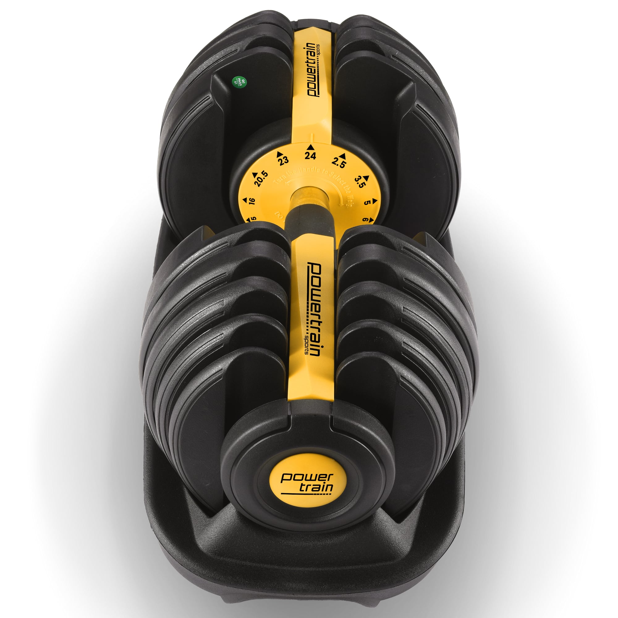 Powertrain 24KG Adjustable Dumbbell Home Gym Gold