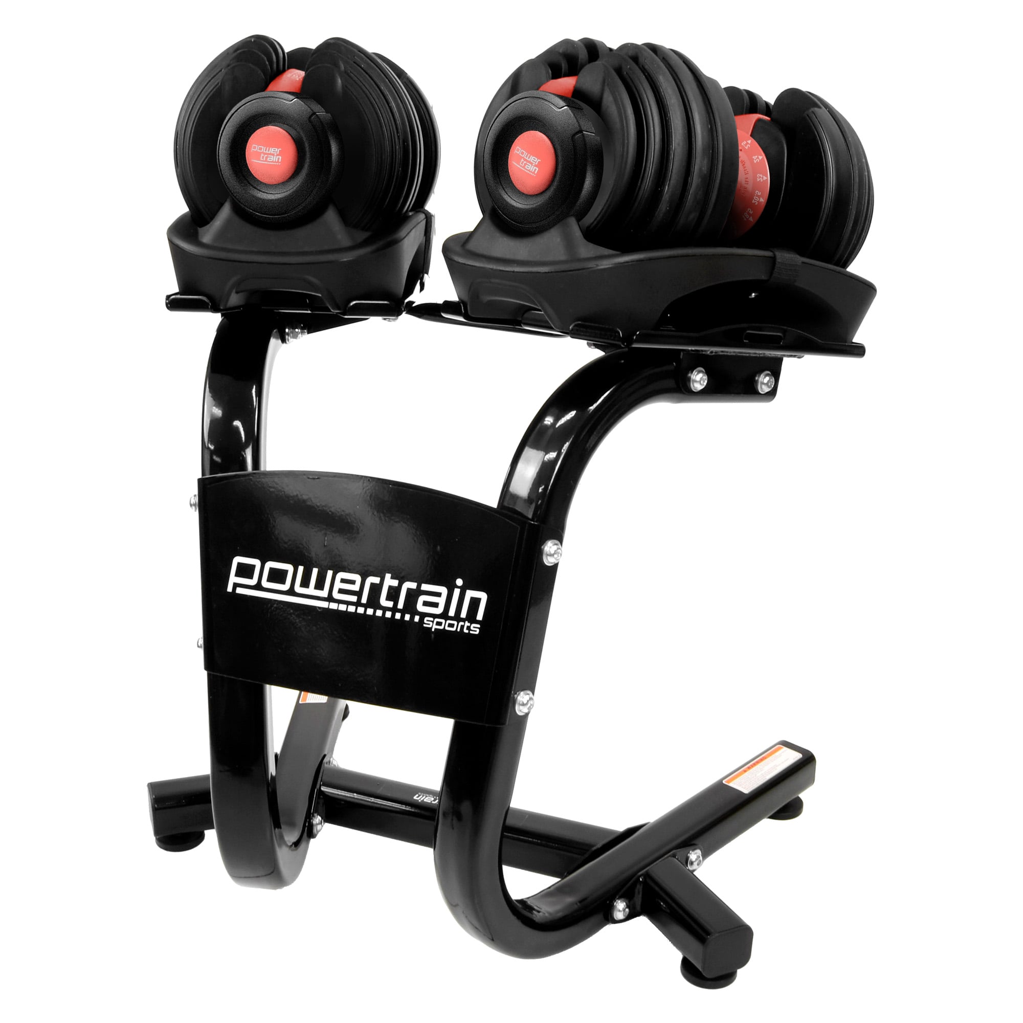Powertrain 24kg Adjustable Dumbbells Set with Stand