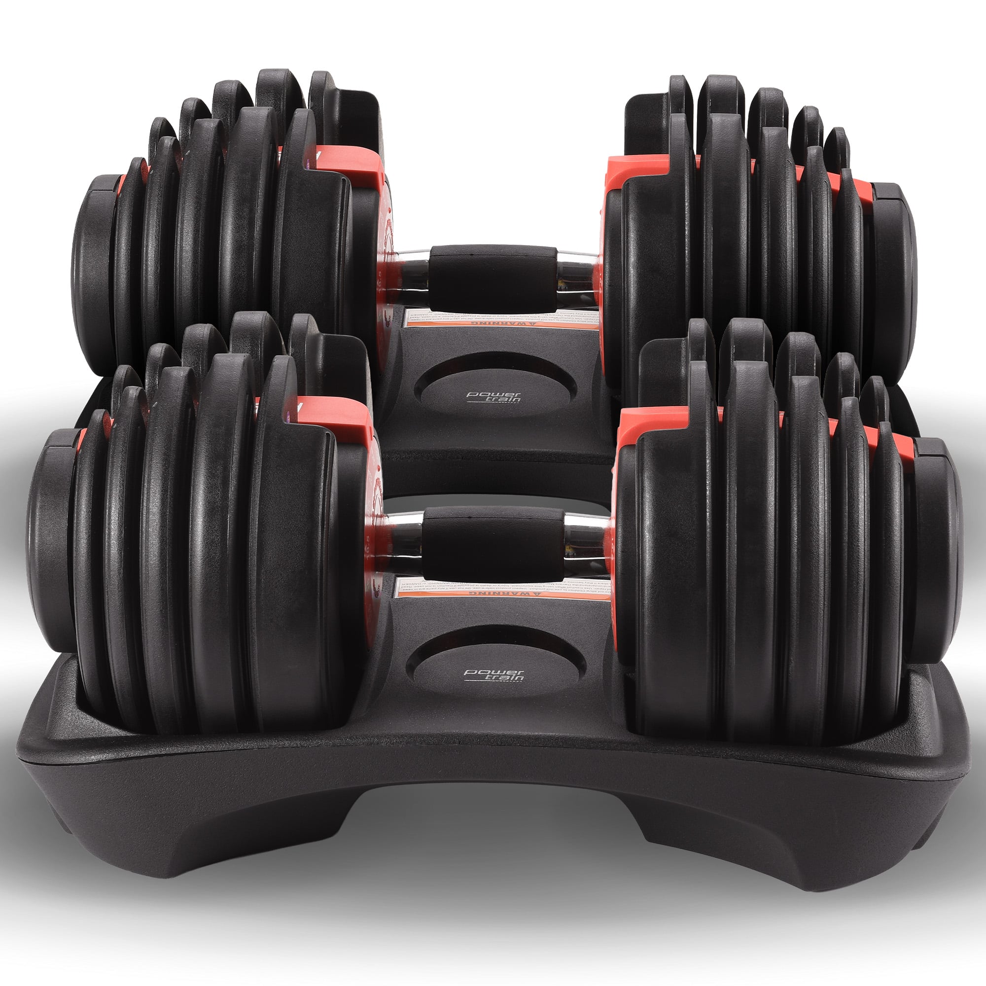 Powertrain 24kg Adjustable Dumbbells Set with Stand