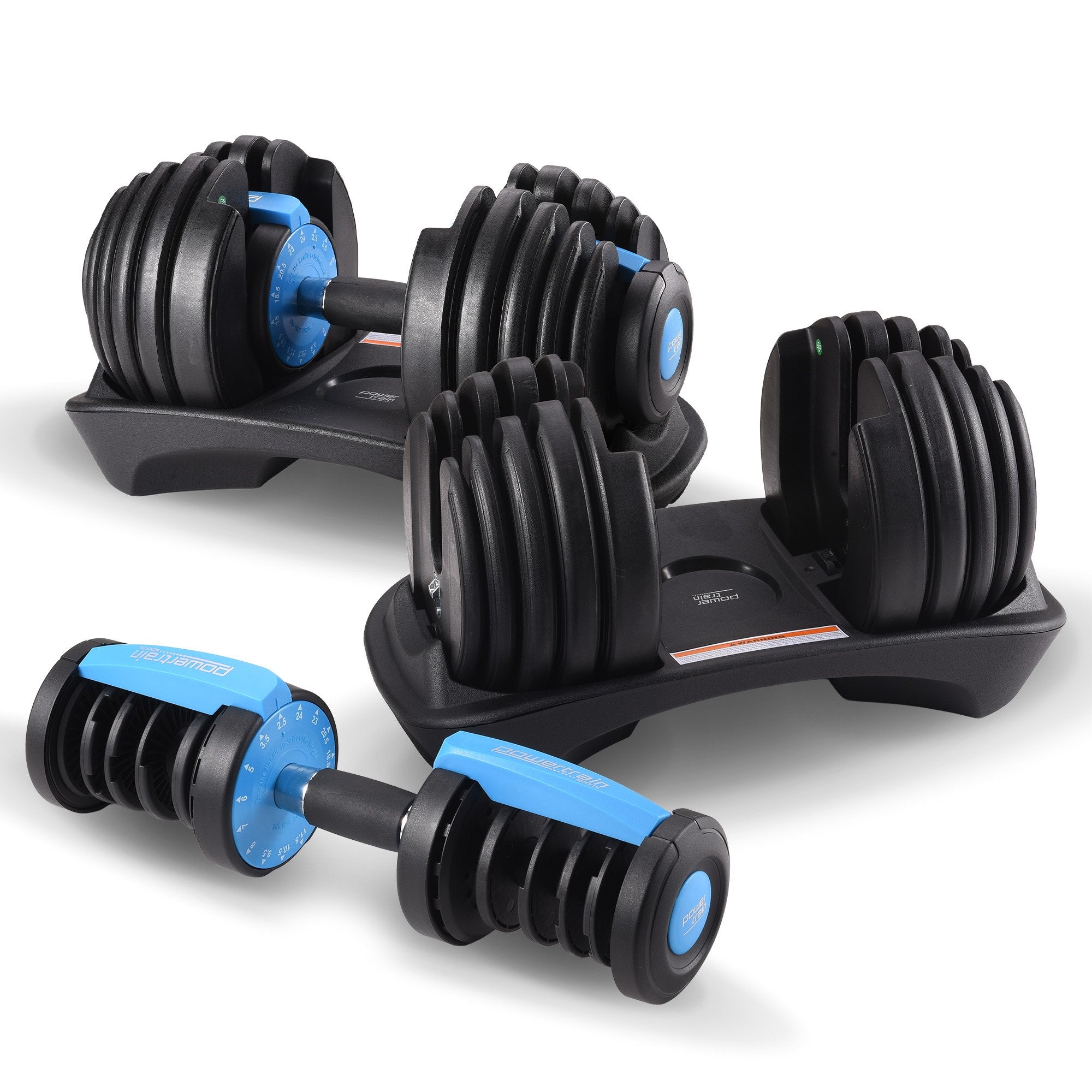 Powertrain 24kg Adjustable Dumbbell Set Home Gym