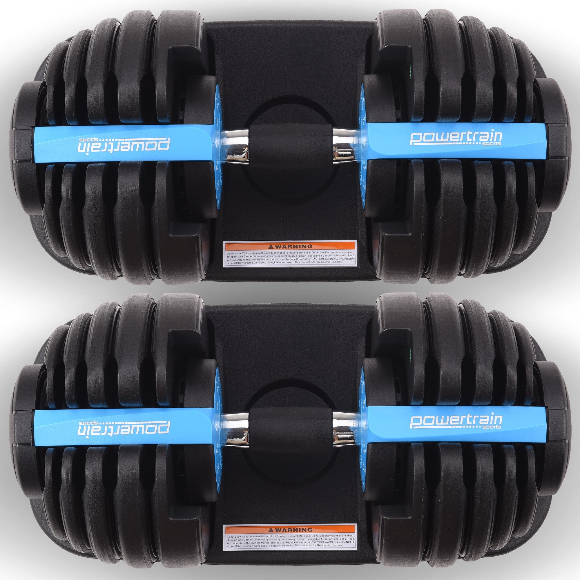 Powertrain 24kg Adjustable Dumbbell Set Home Gym