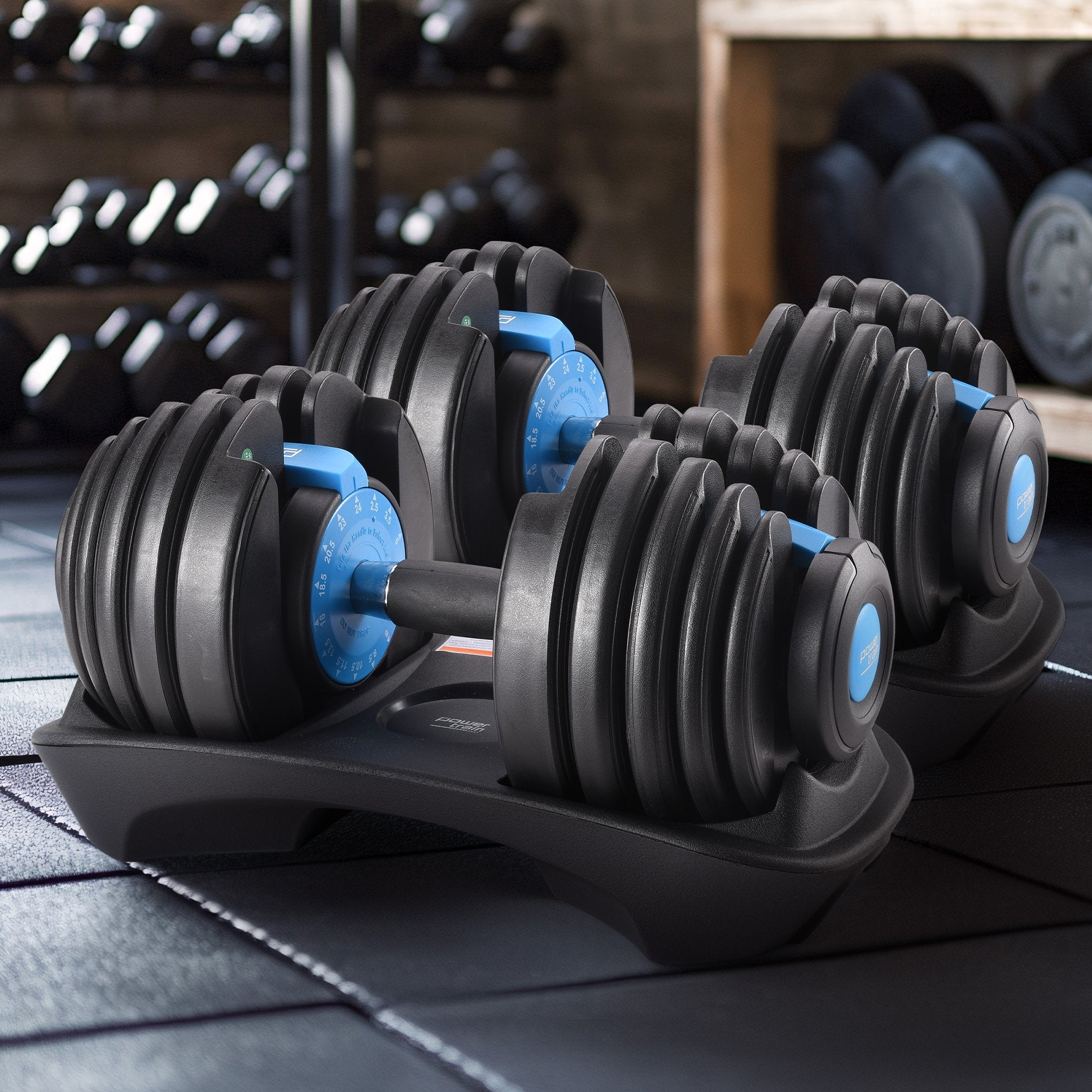 Powertrain 24kg Adjustable Dumbbell Set Home Gym