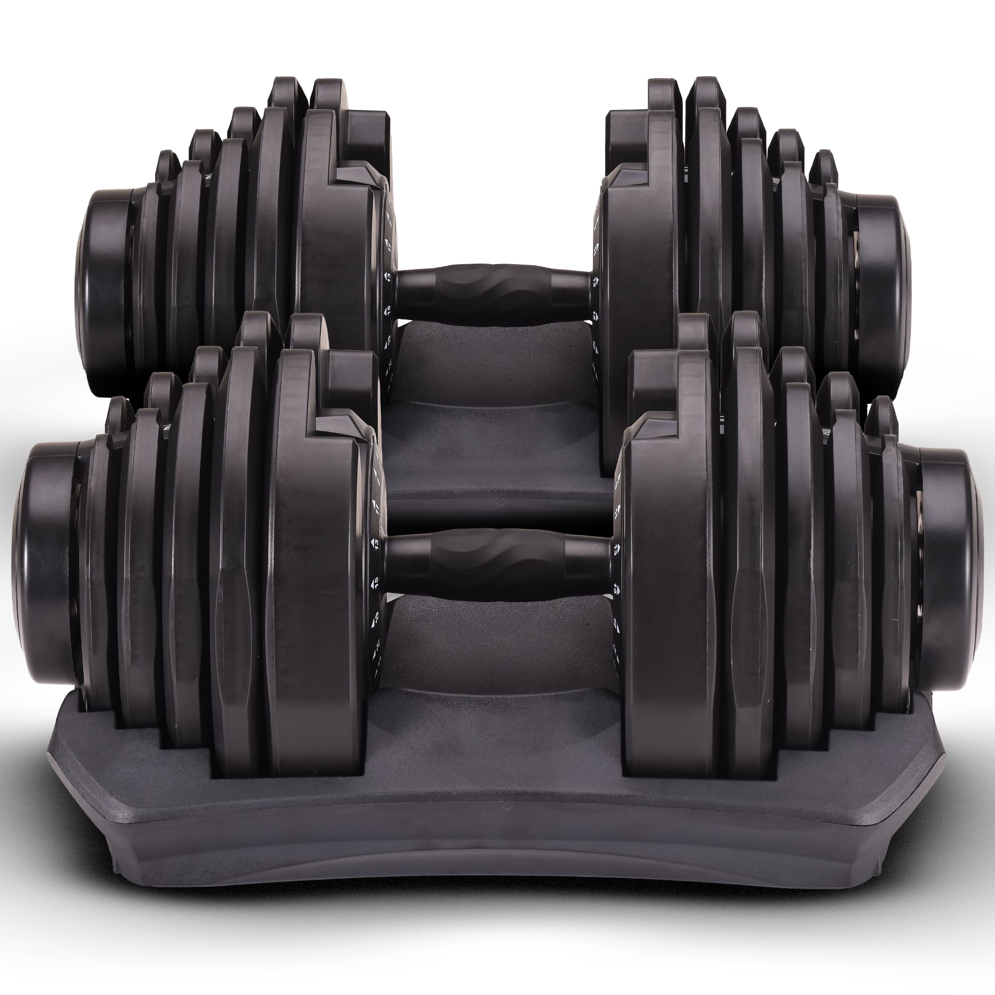 Powertrain 2x 40kg Powertrain Adjustable Dumbbells with Stand
