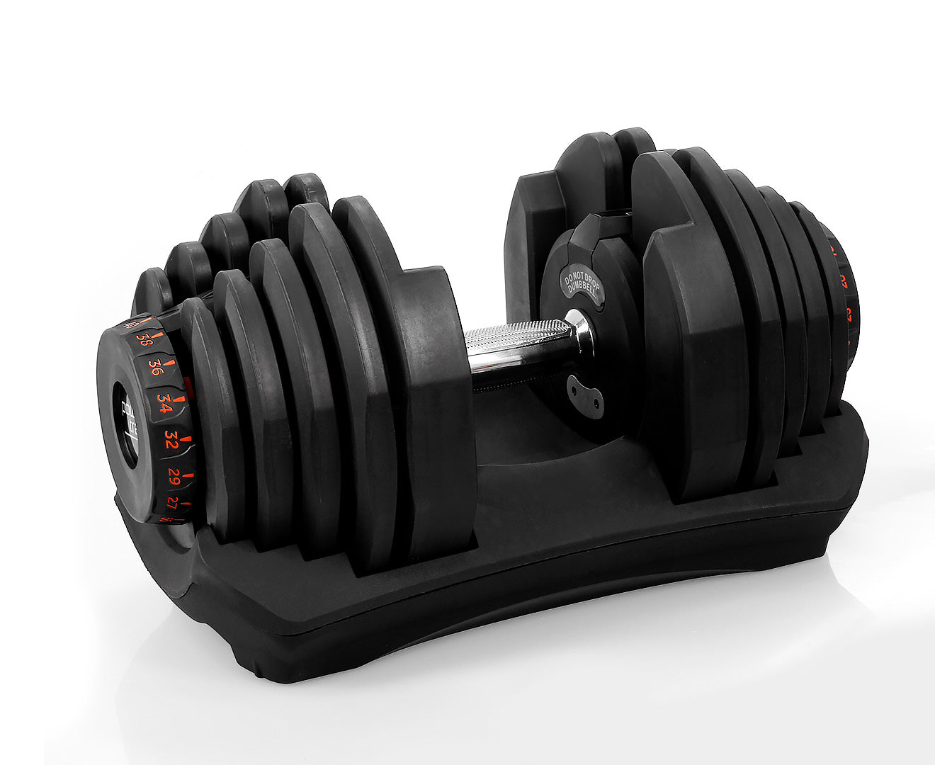 Adjustable 40kg Dumbbells Set with Stand, 17 Weights