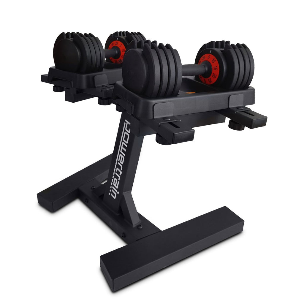 Powertrain GEN2 Pro Adjustable Dumbbell Set - 2 x 25kg 50kg Home Gym W