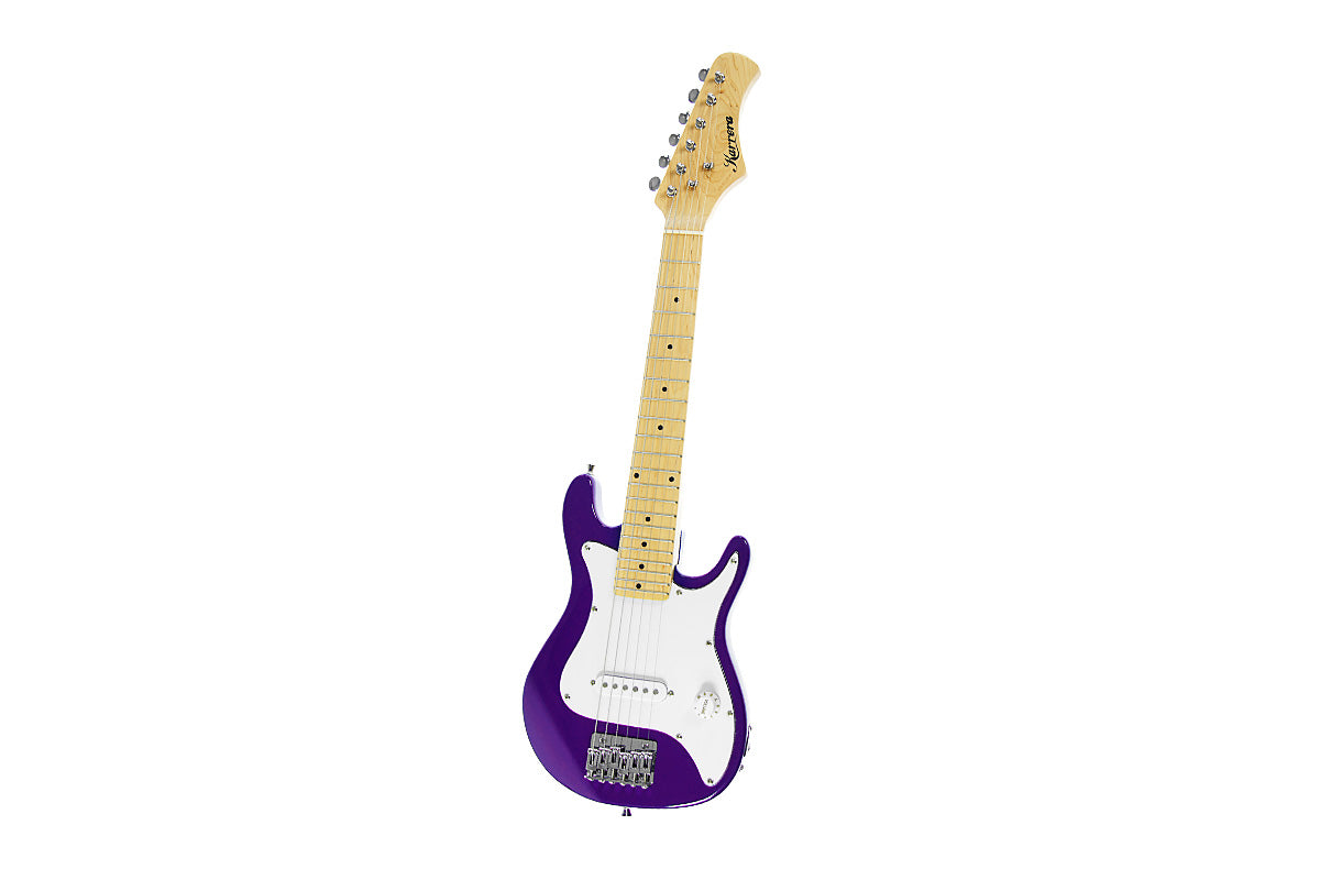 Gloss Finish Purple 1/2 Size Kids Electric Guitar - Karrera
