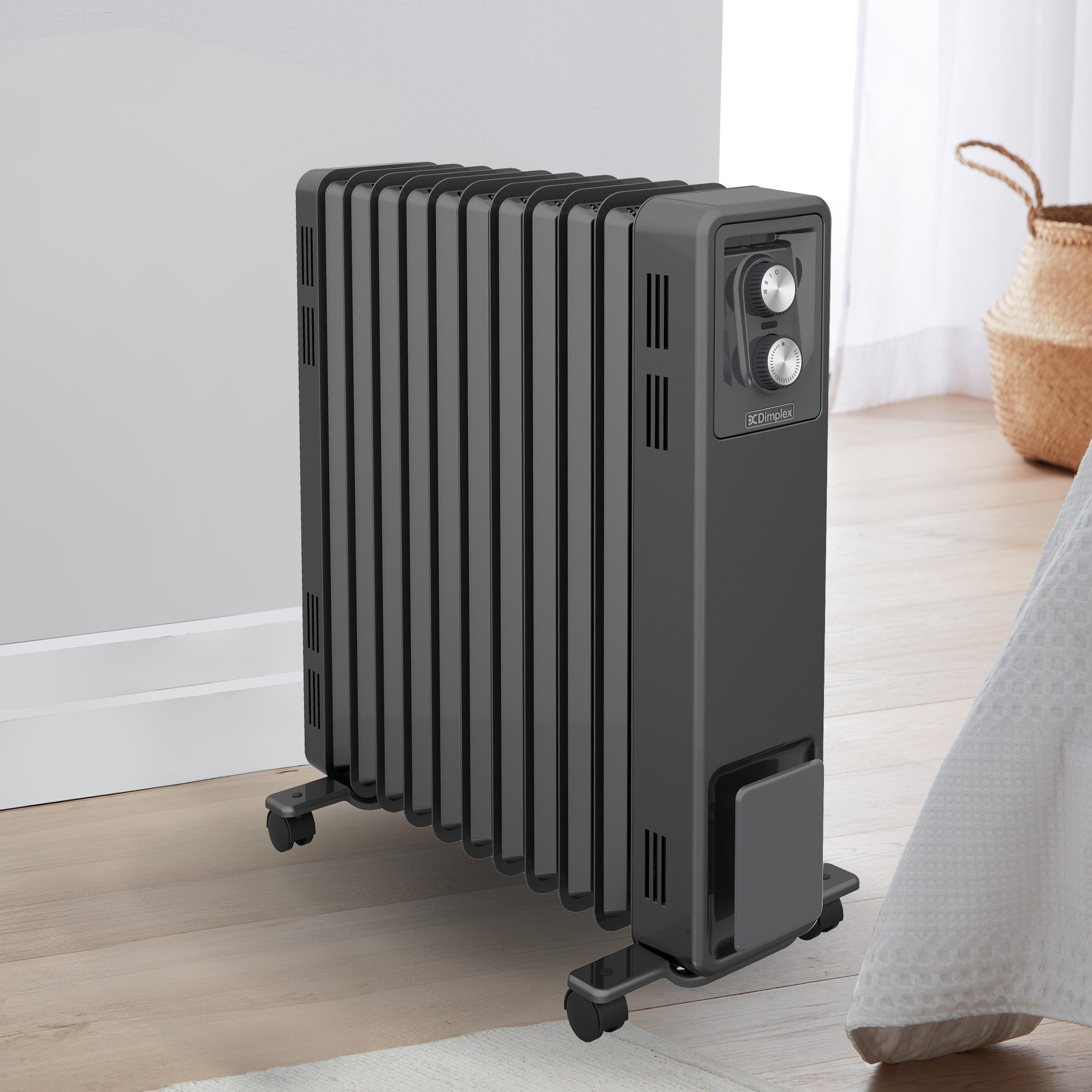 Dimplex Oil Free 2.4kW Column Heater w/ Thermostat in Black