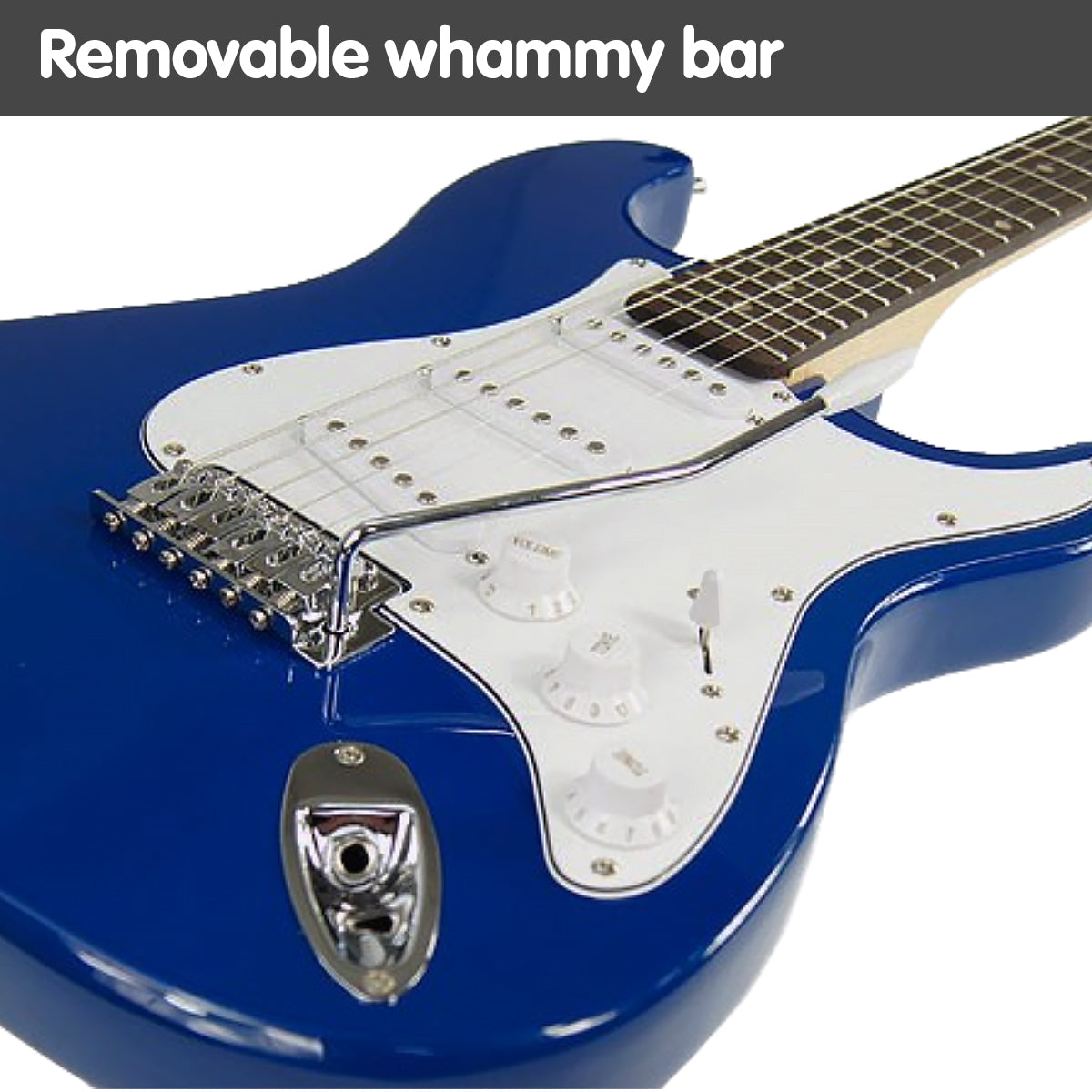 Gloss Finish 39in Electric Guitar, Whammy Bar - Karrera